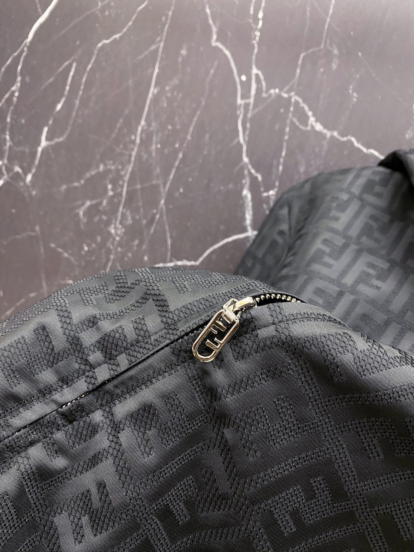 Fendi Jacket Black Hooded S