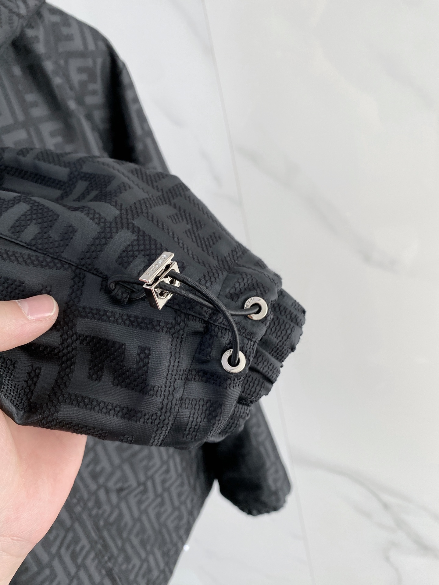 Fendi Jacket Black Hooded S