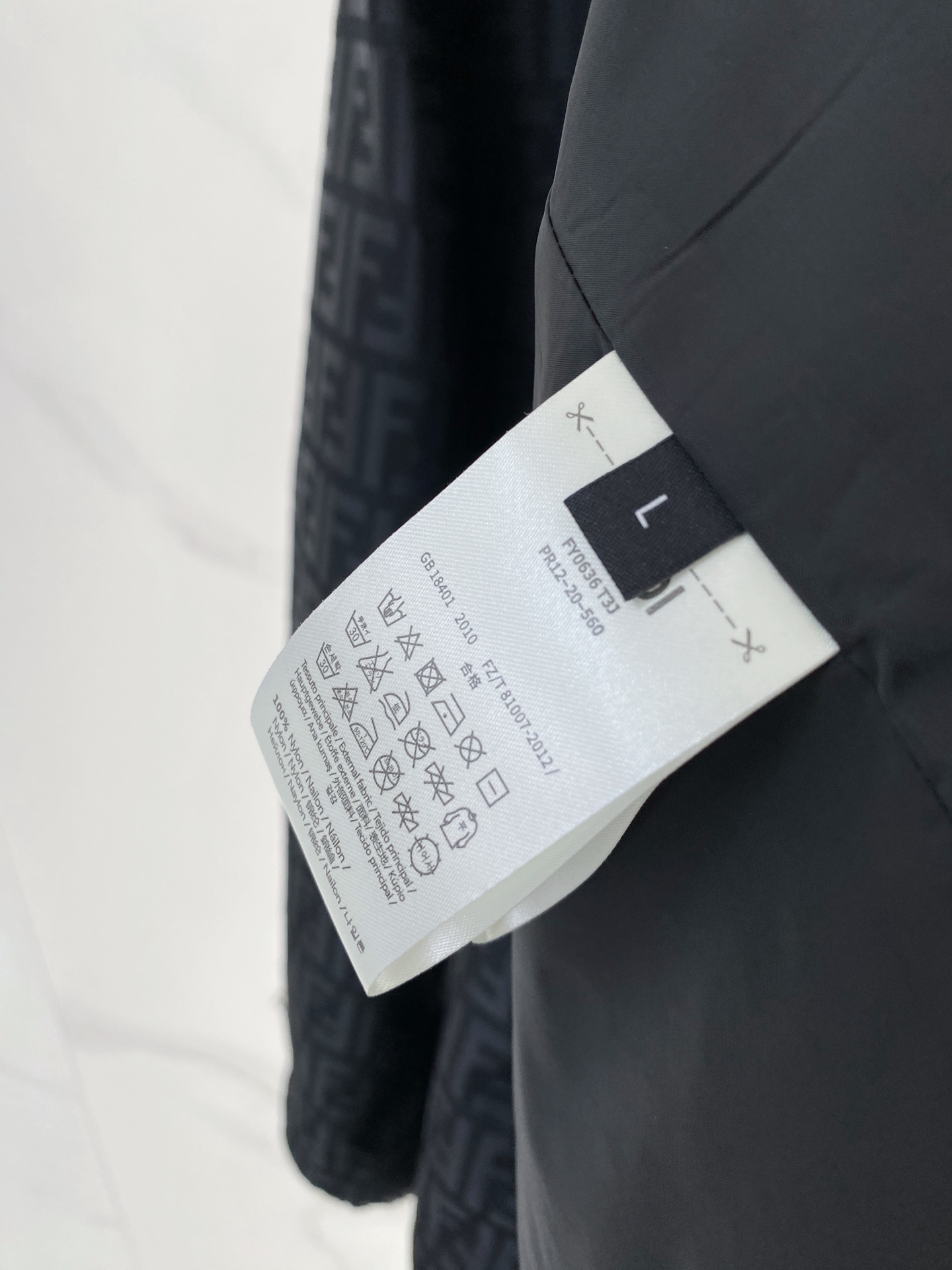 Fendi Jacket Black Hooded S