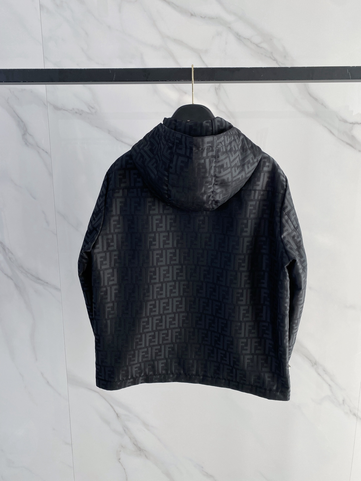 Fendi Jacket Black Hooded S