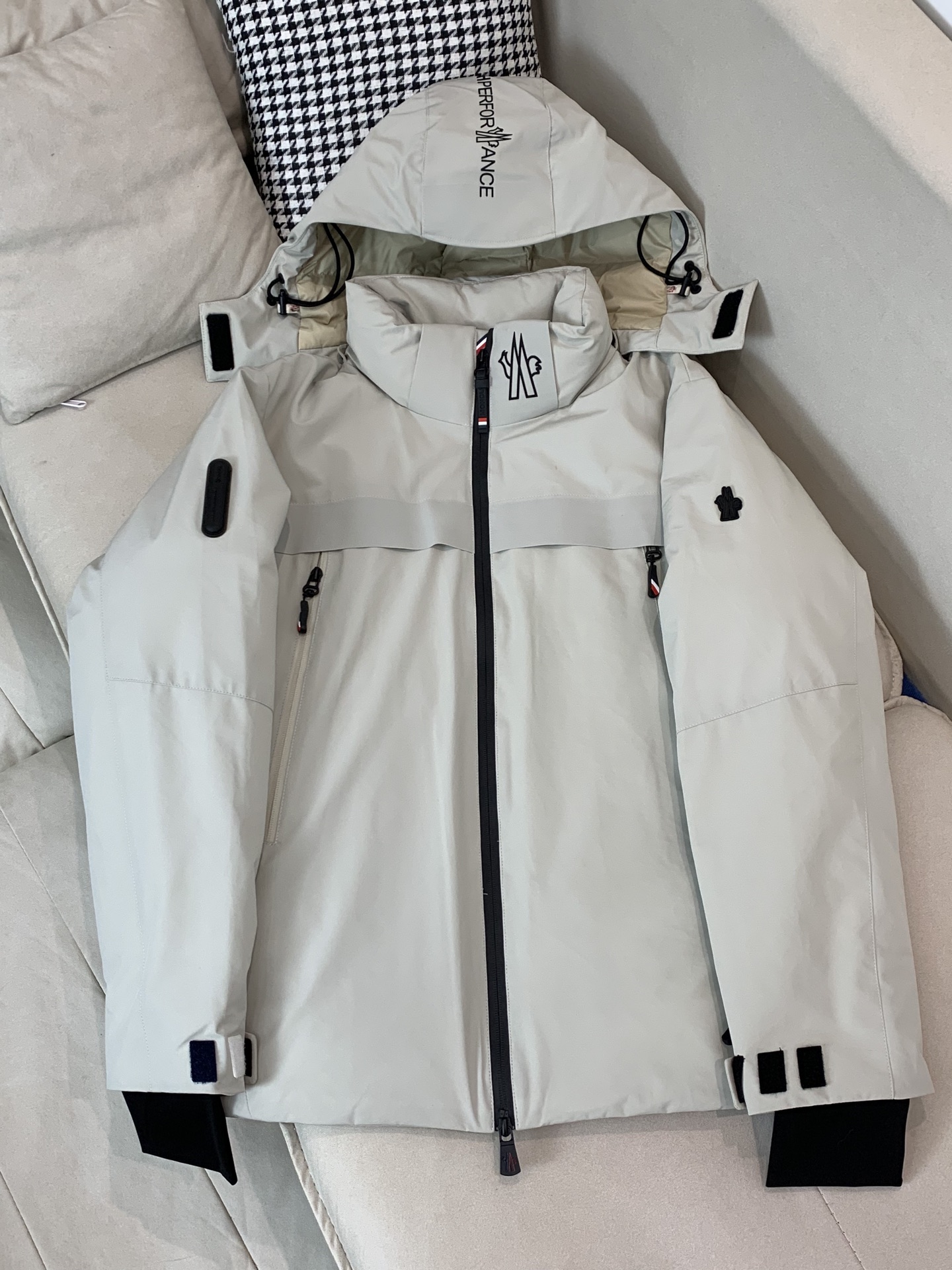 Moncler Male Down Jacket Goose Down Black Hooded S-m-l