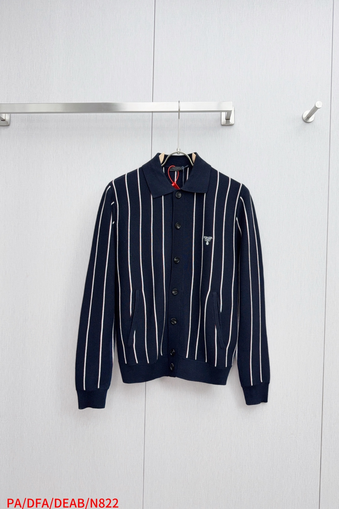 Prada Basic Clothing Cotton White Striped M-xl