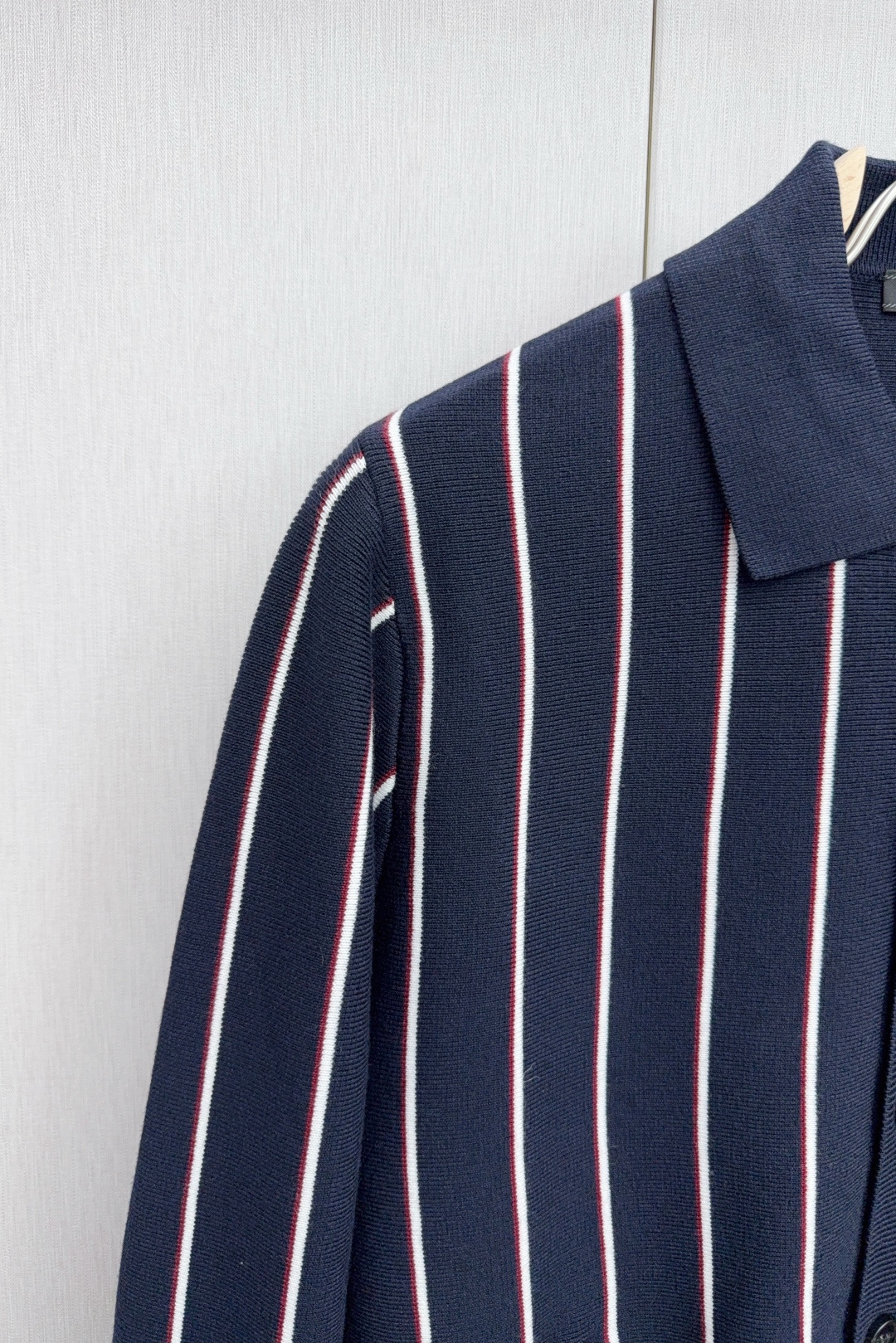 Prada Basic Clothing Cotton White Striped M-xl