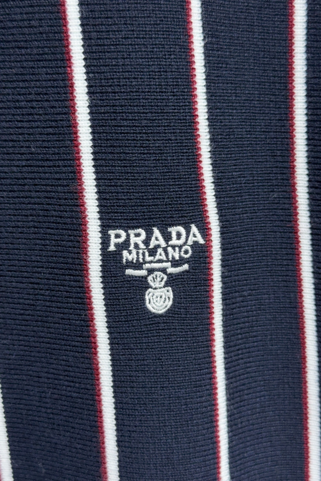 Prada Basic Clothing Cotton White Striped M-xl
