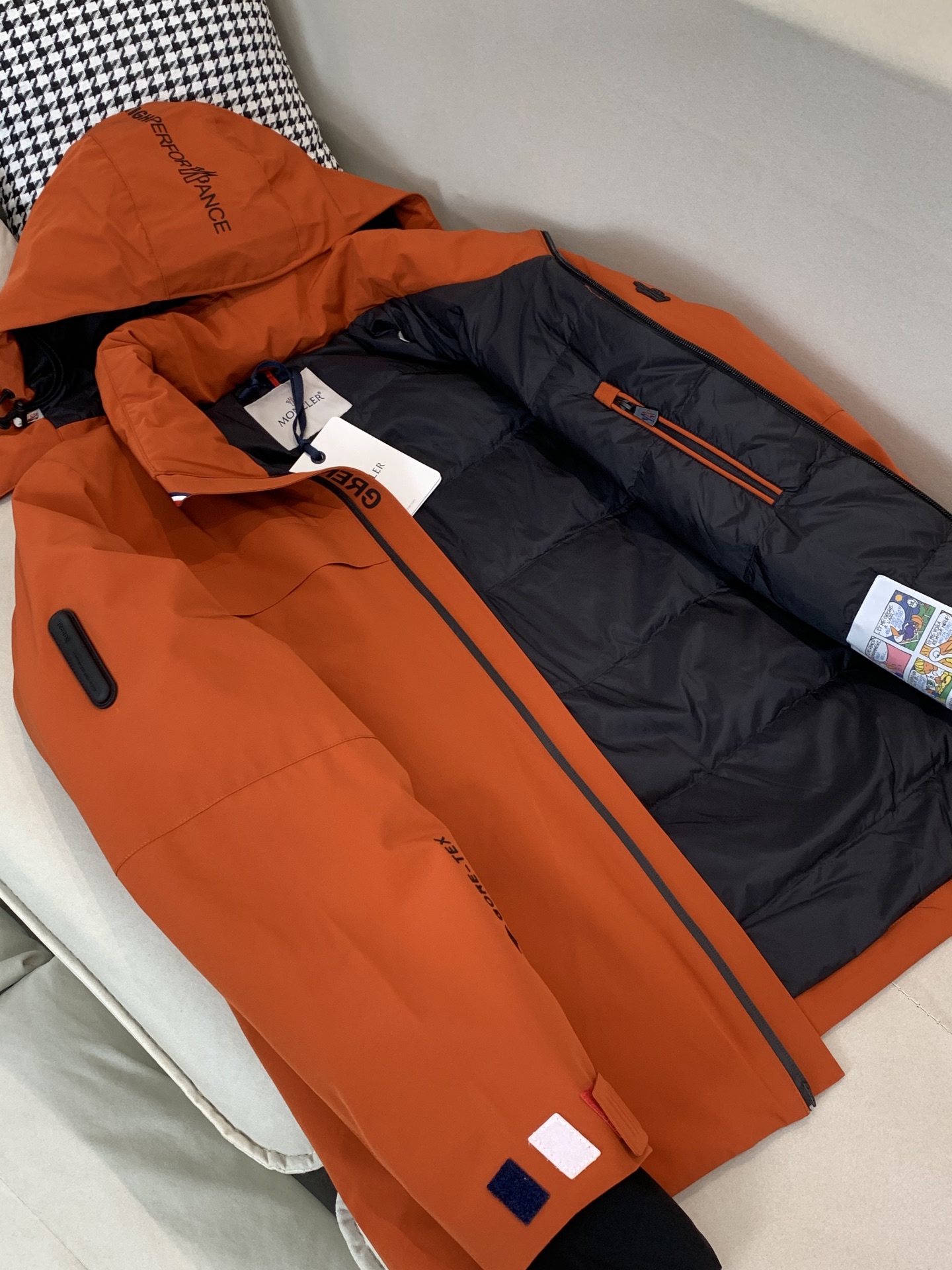 Moncler Male Down Jacket Goose Down Black Hooded S-m-l