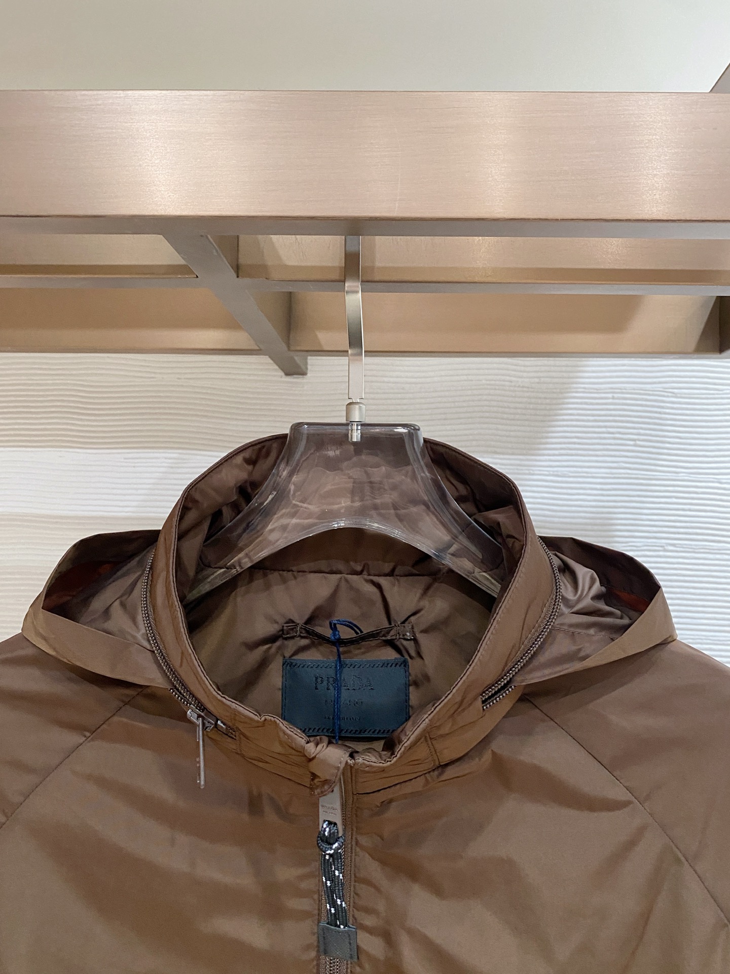 Prada Jacket Black Hooded S