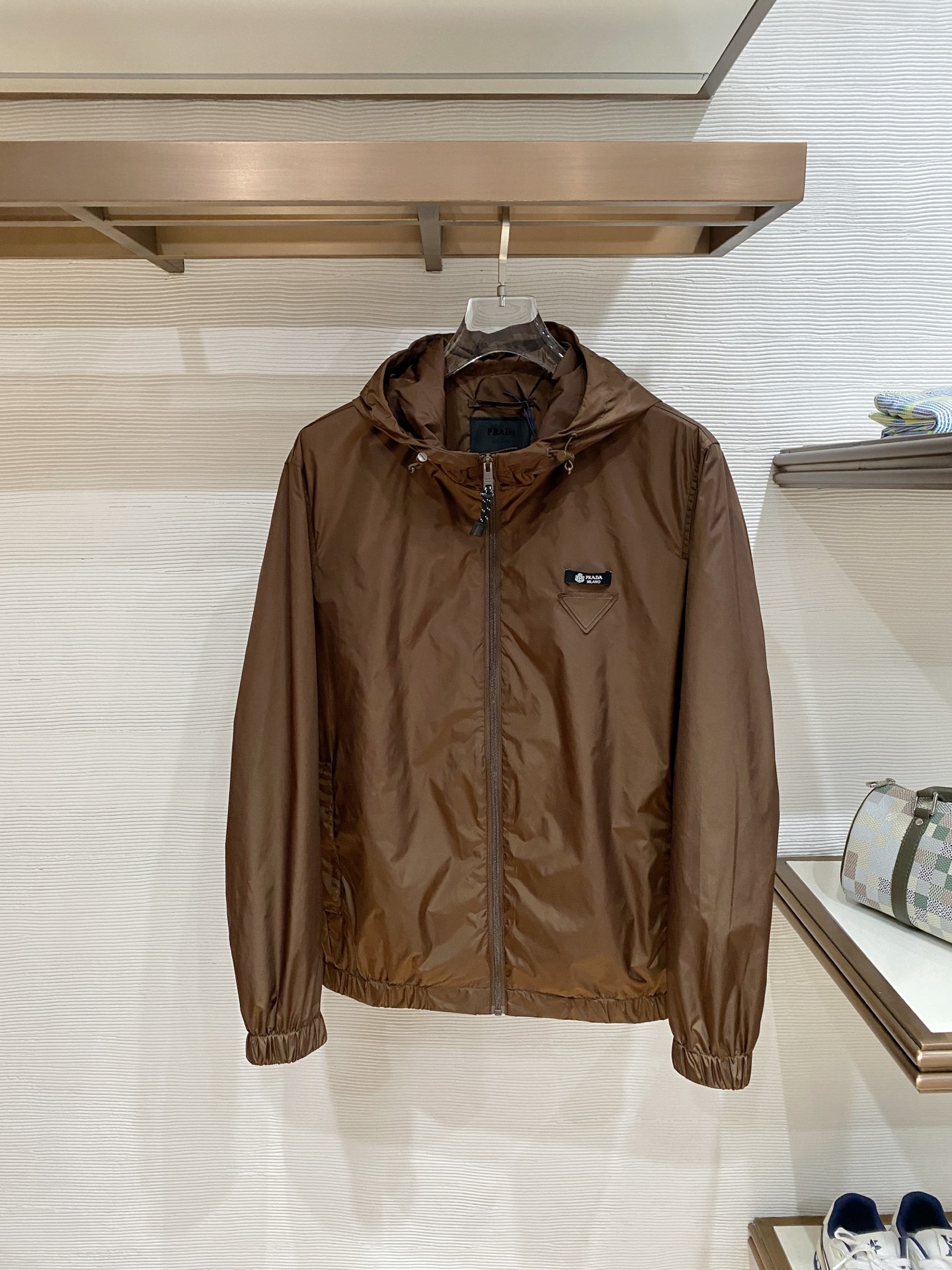Prada Jacket Black Hooded S