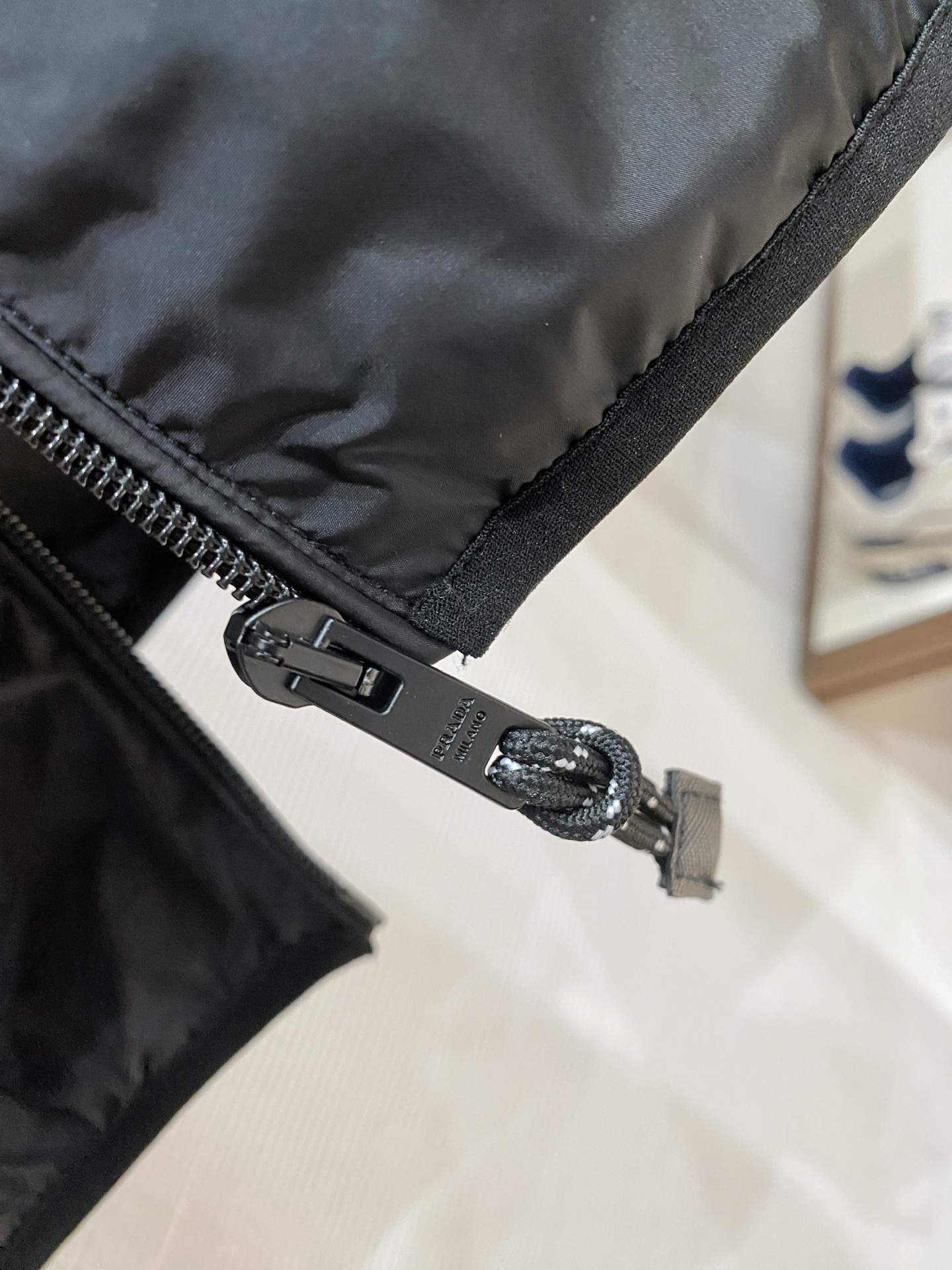 Prada Jacket Black Hooded S