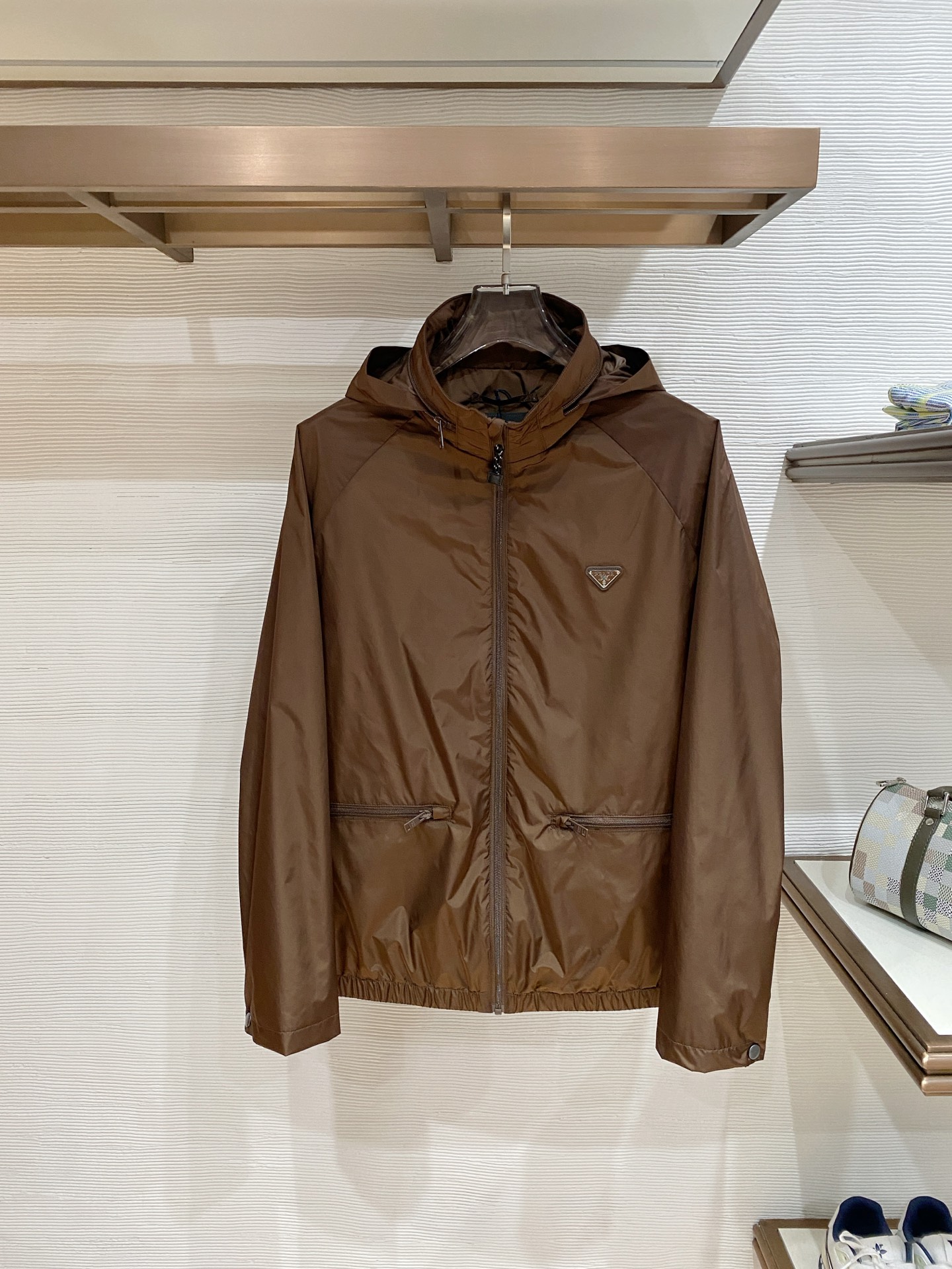 Prada Jacket Black Hooded S