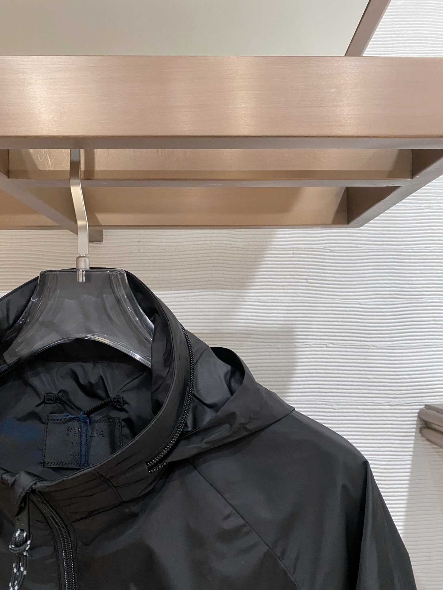 Prada Jacket Black Hooded S