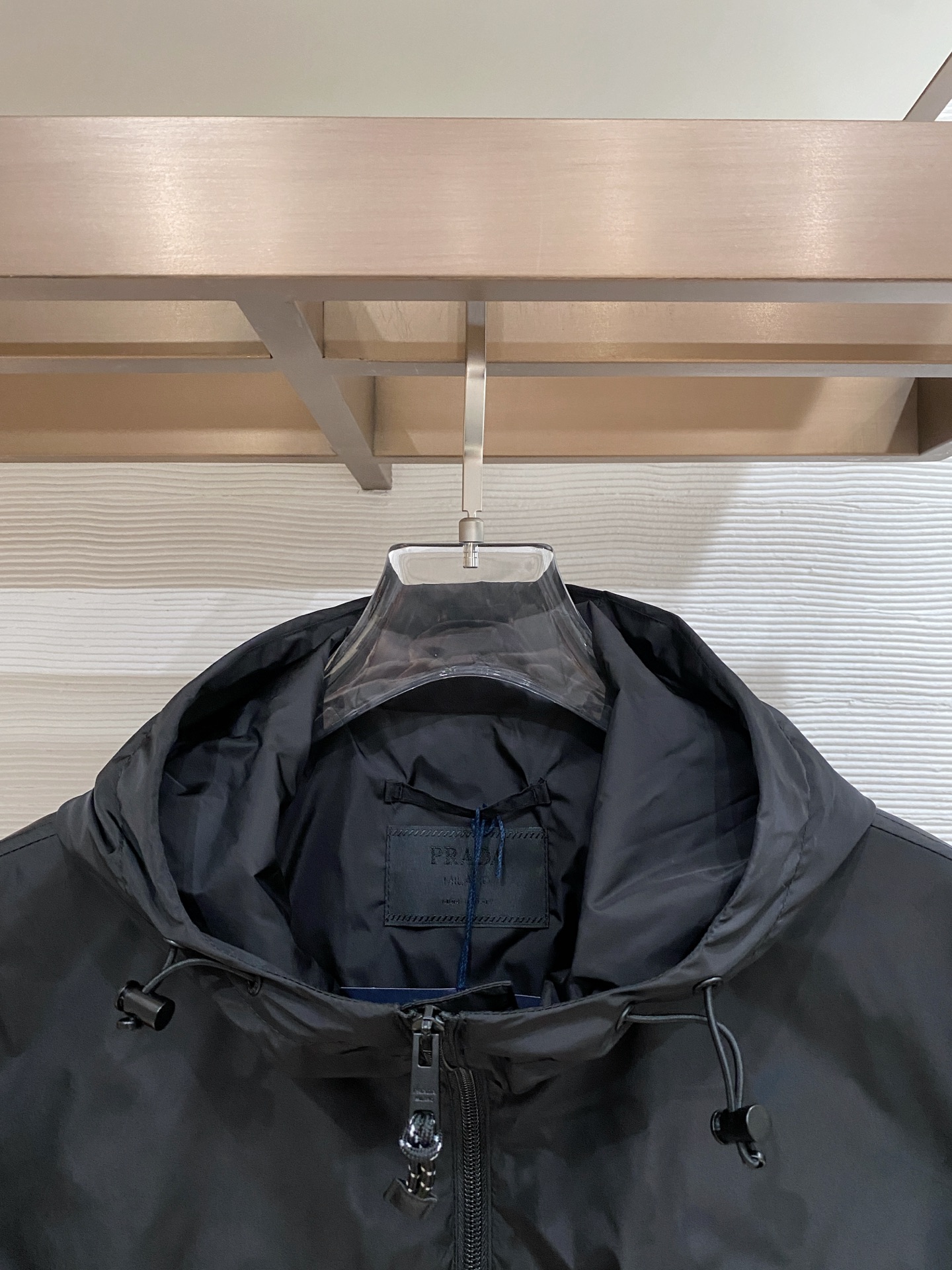 Prada Jacket Black Hooded S