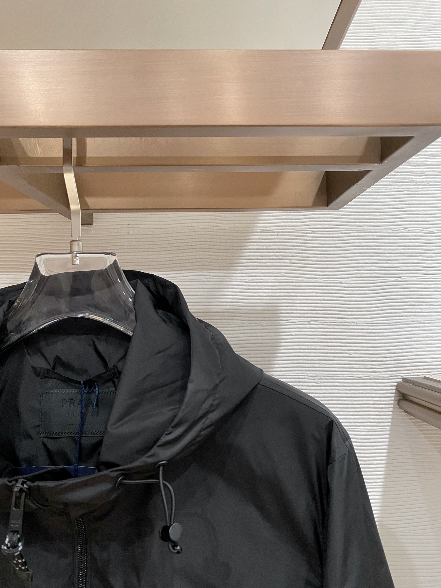 Prada Jacket Black Hooded S