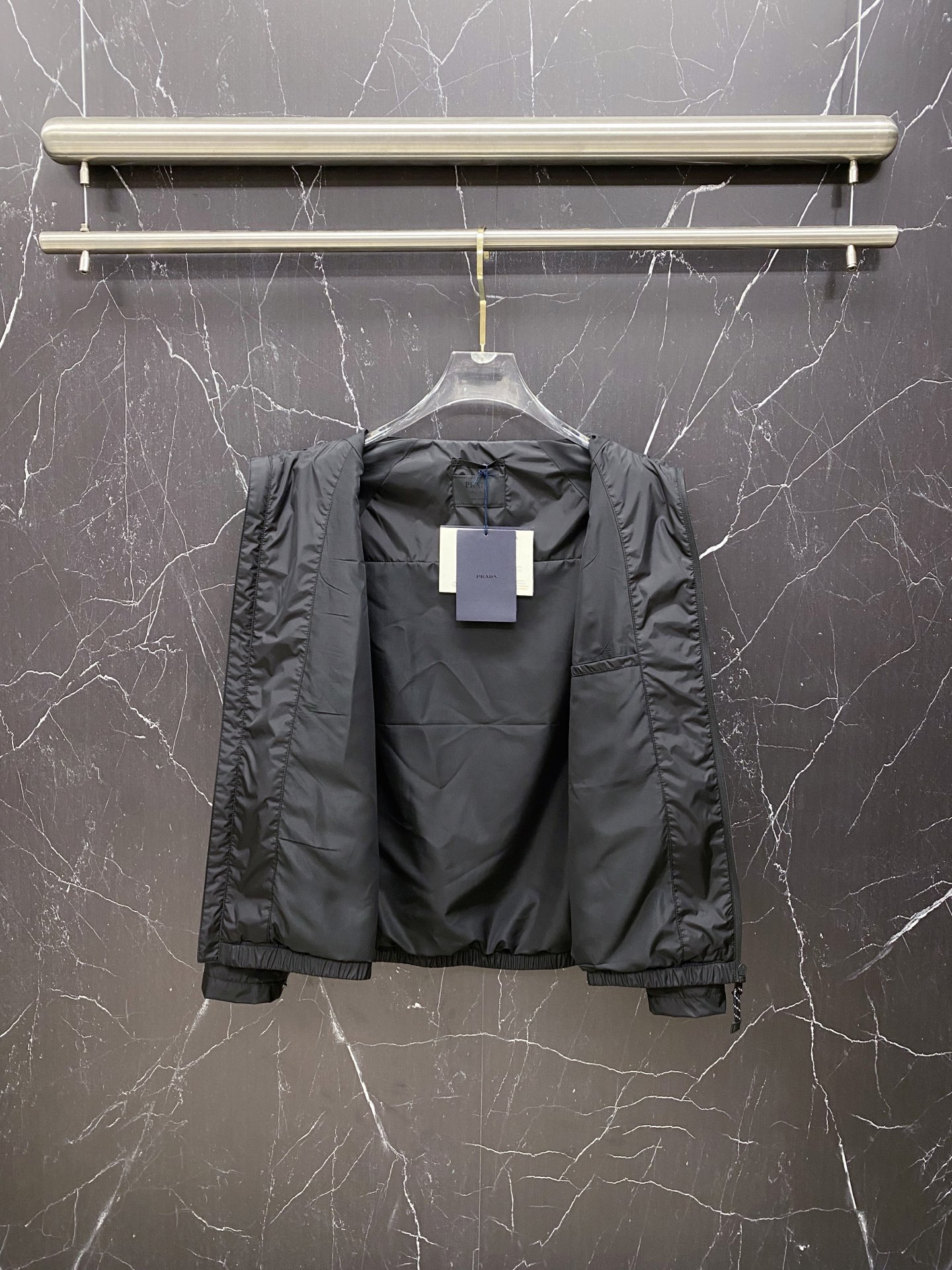 Prada Jacket Black Hooded S