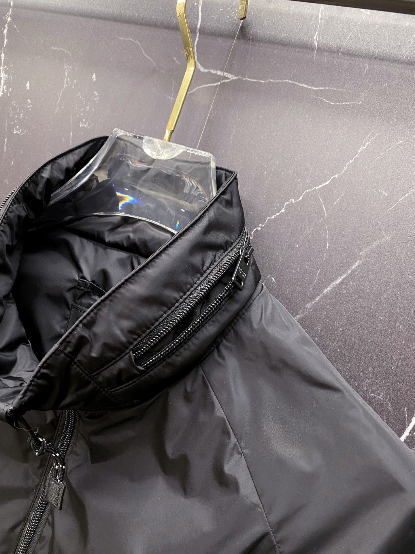 Prada Jacket Black Hooded S