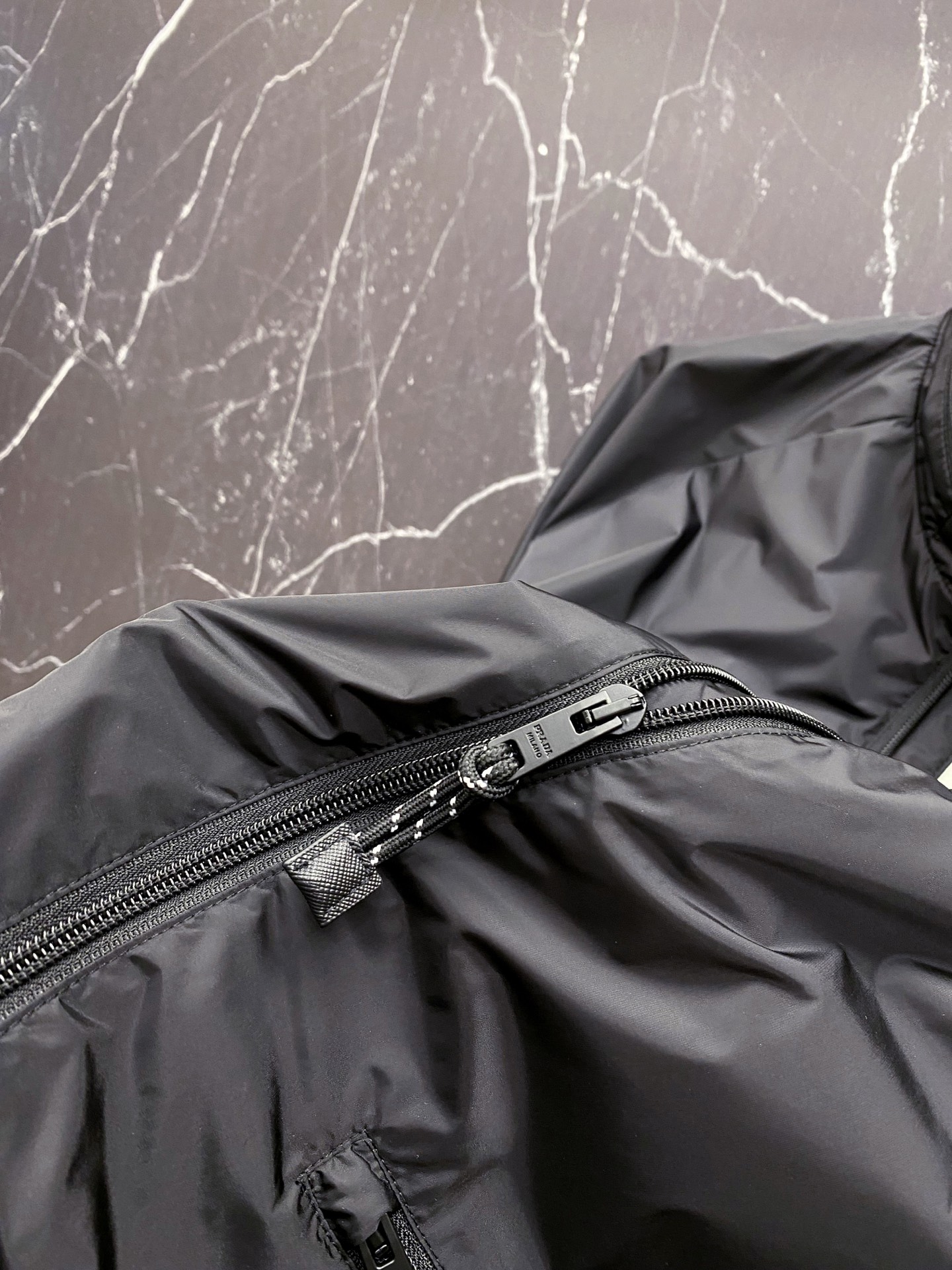 Prada Jacket Black Hooded S