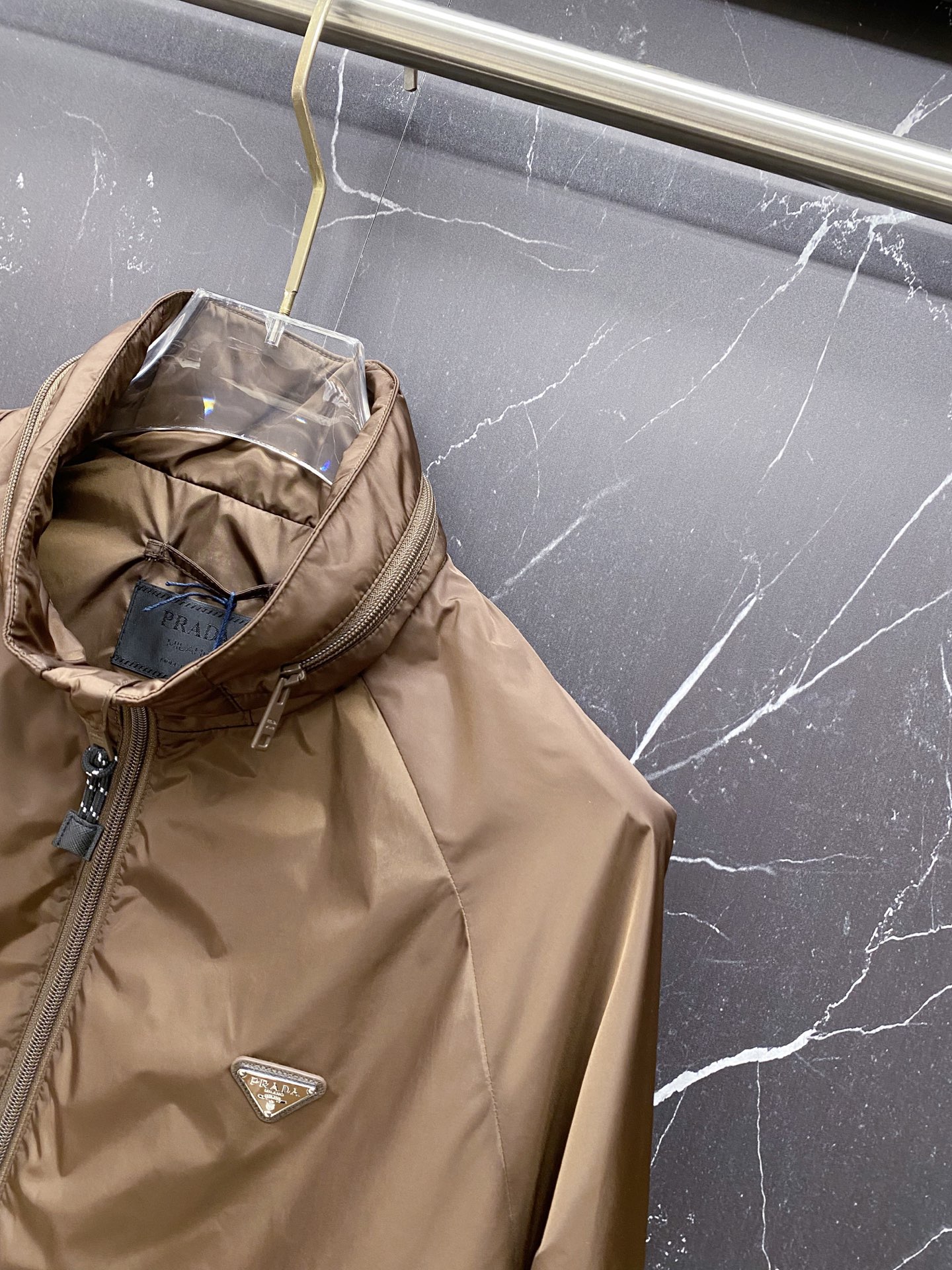 Prada Jacket Black Hooded S
