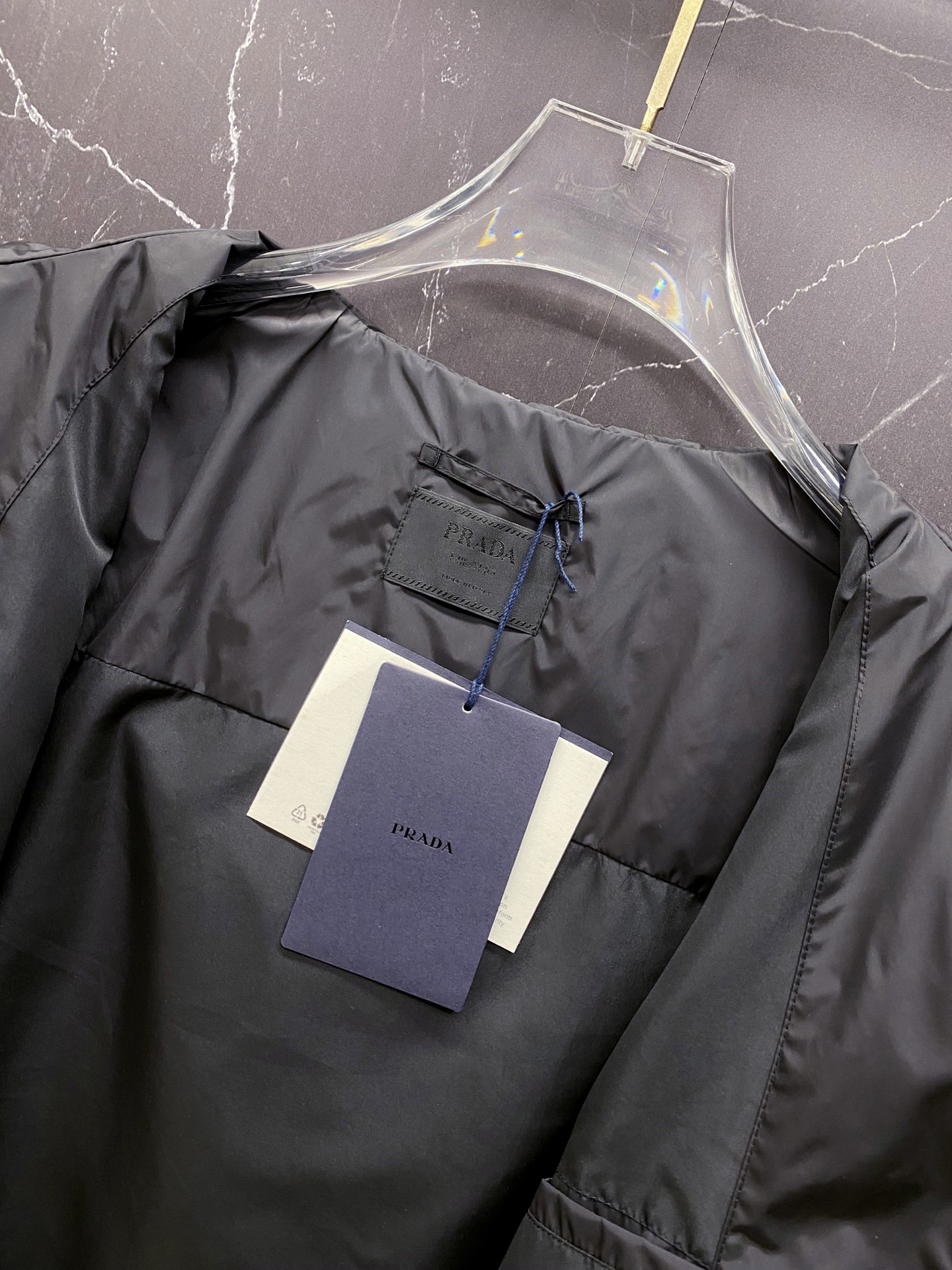 Prada Jacket Black Hooded S