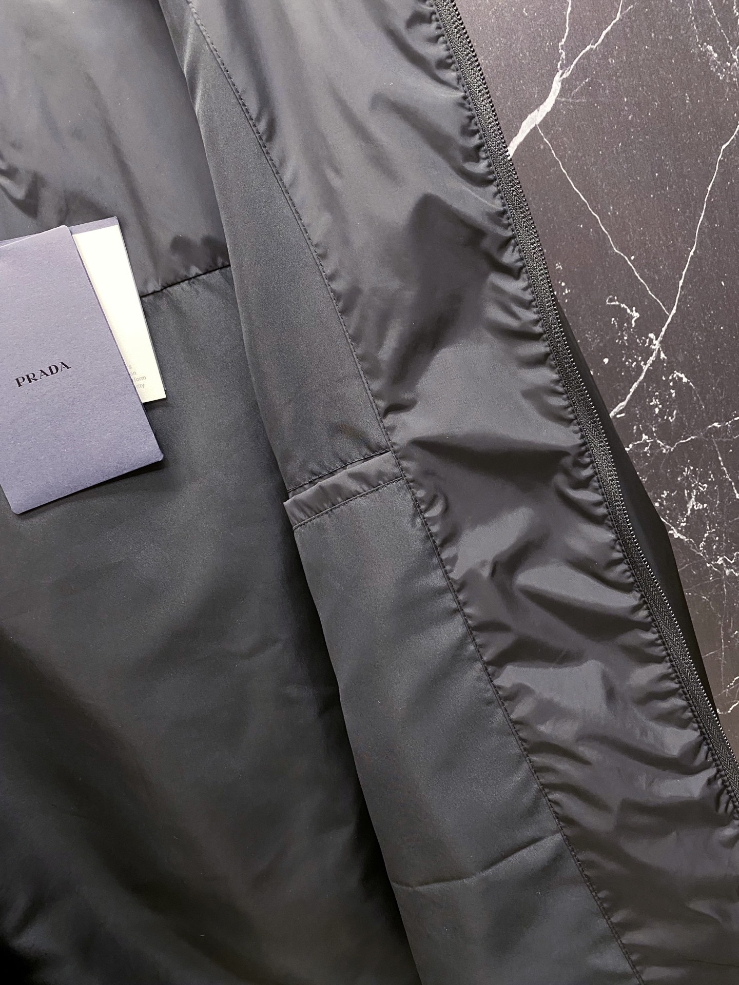 Prada Jacket Black Hooded S