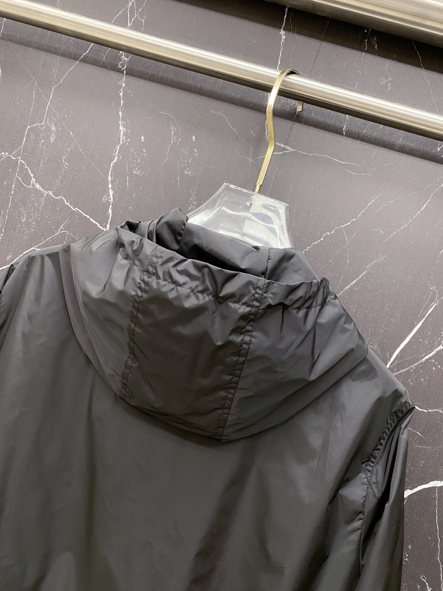 Prada Jacket Black Hooded S