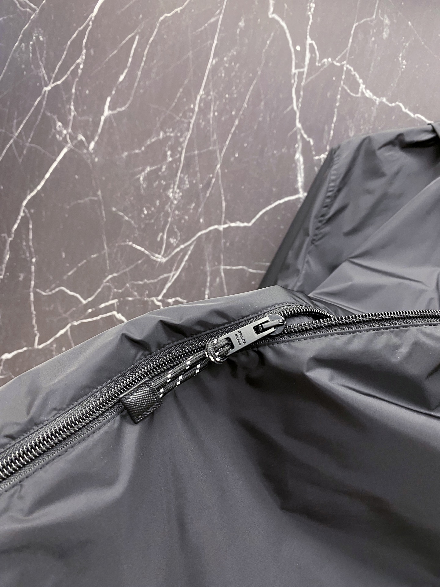 Prada Jacket Black Hooded S