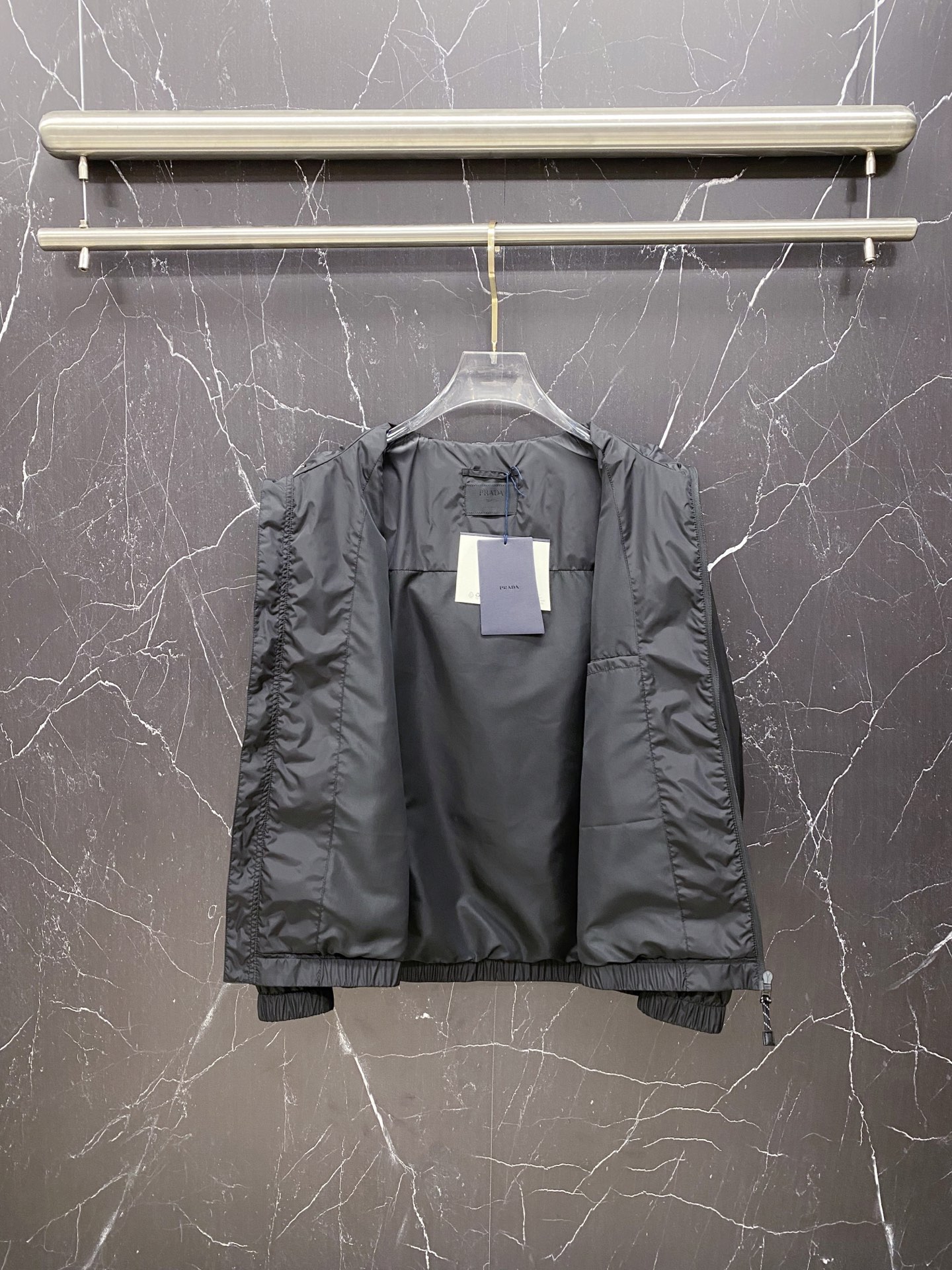 Prada Jacket Black Hooded S