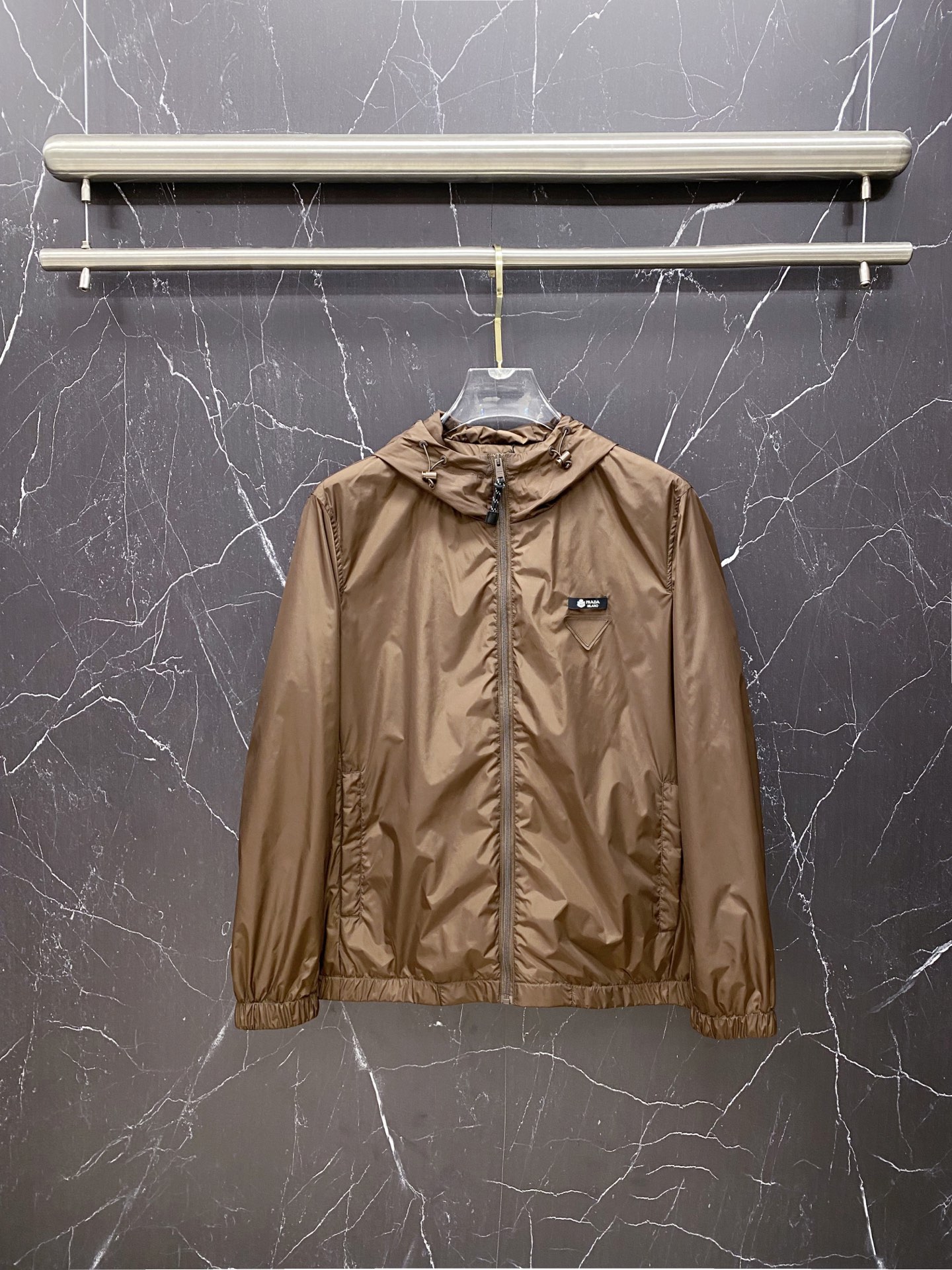 Prada Jacket Black Hooded S