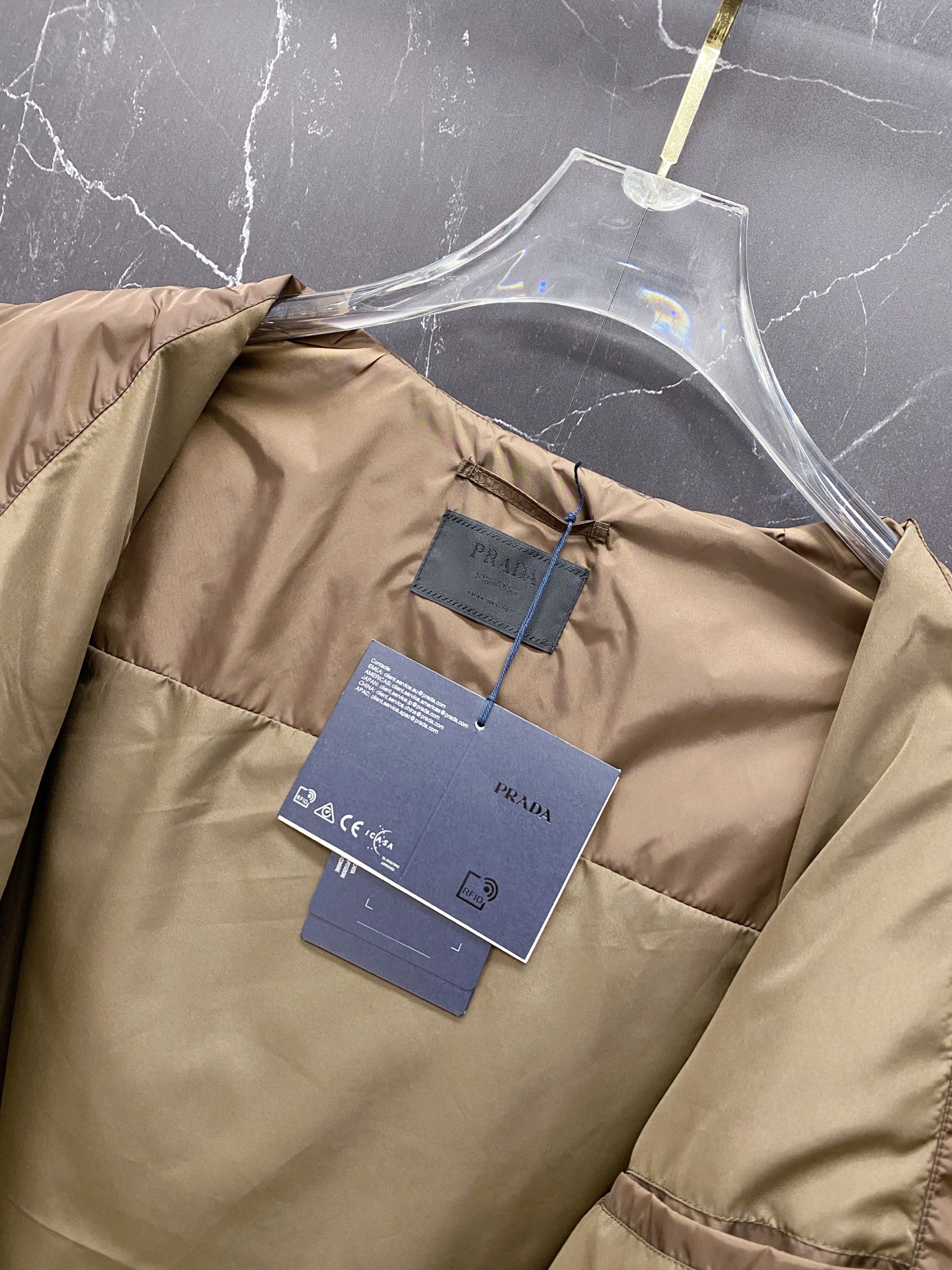 Prada Jacket Black Hooded S