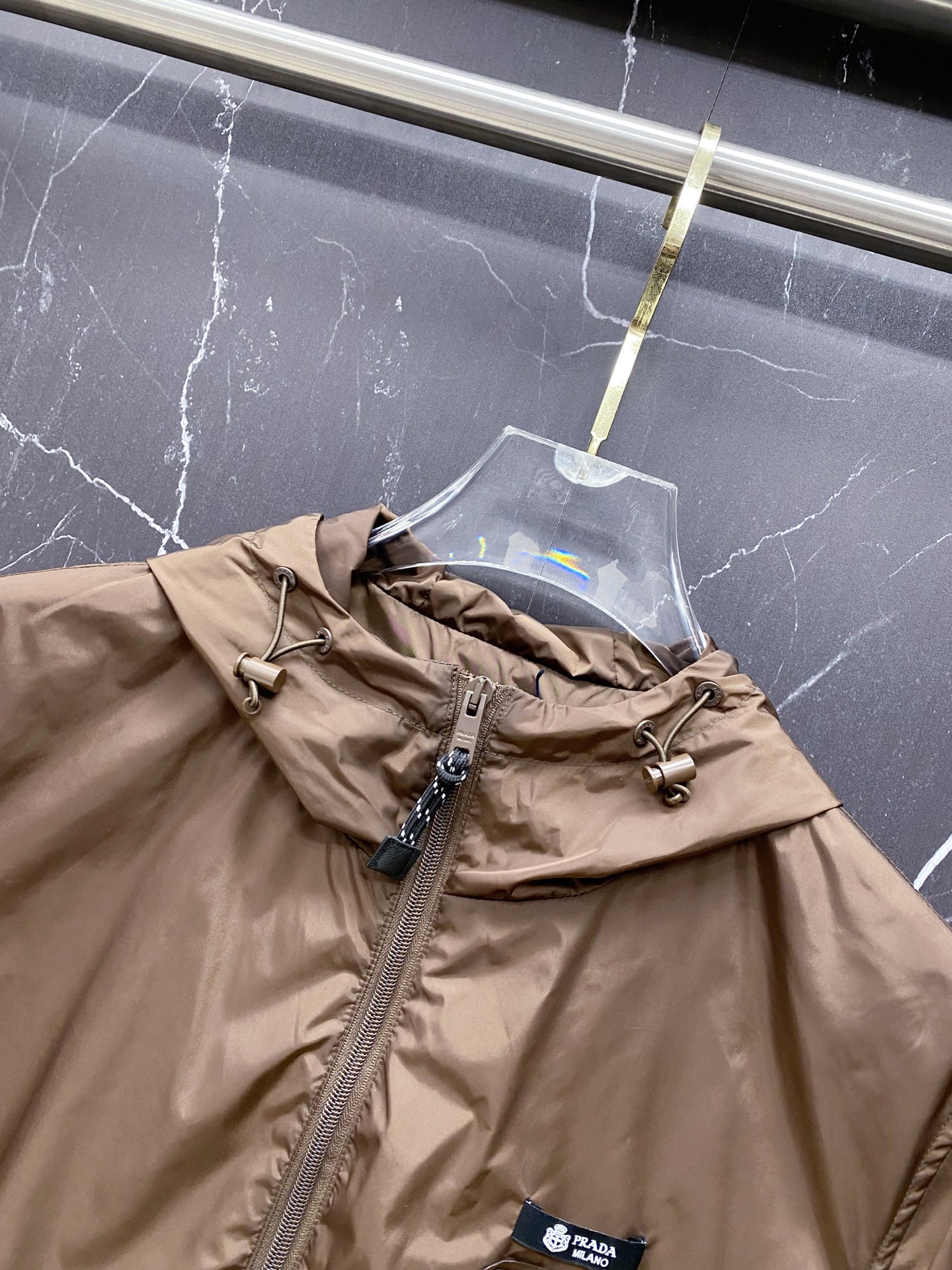 Prada Jacket Black Hooded S