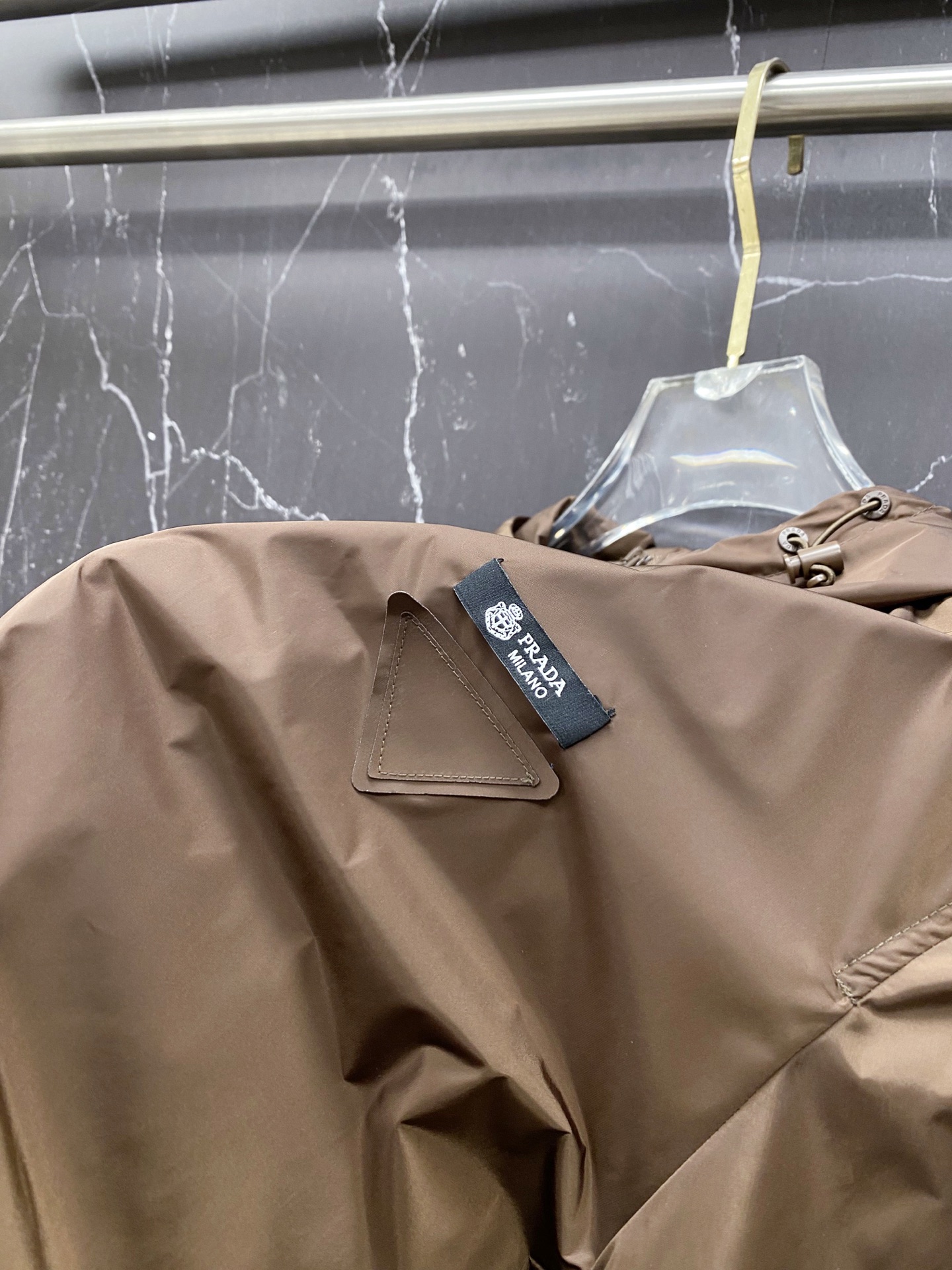 Prada Jacket Black Hooded S