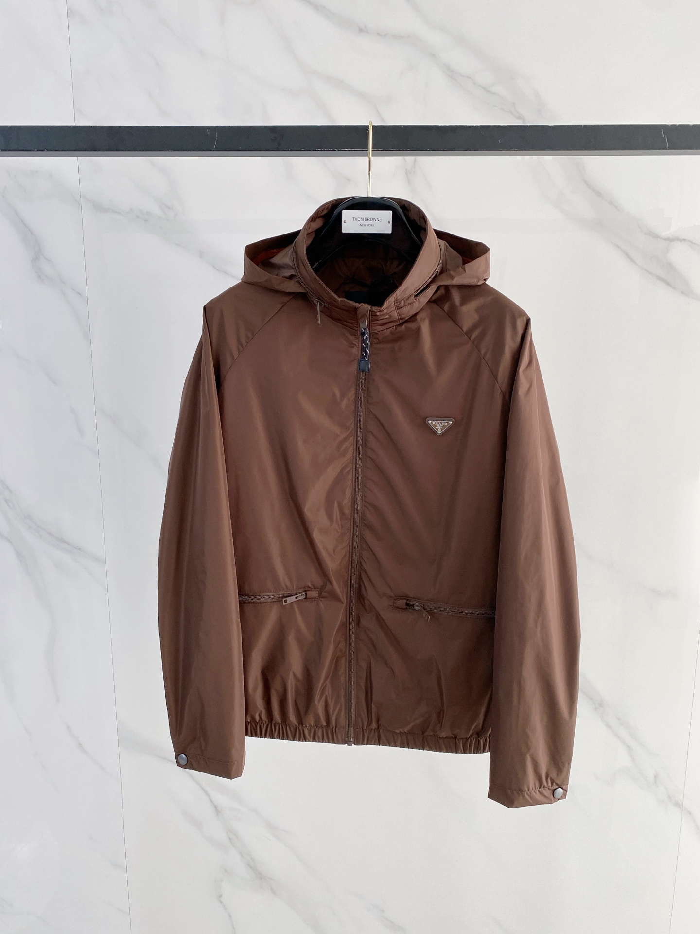 Prada Jacket Black Hooded S