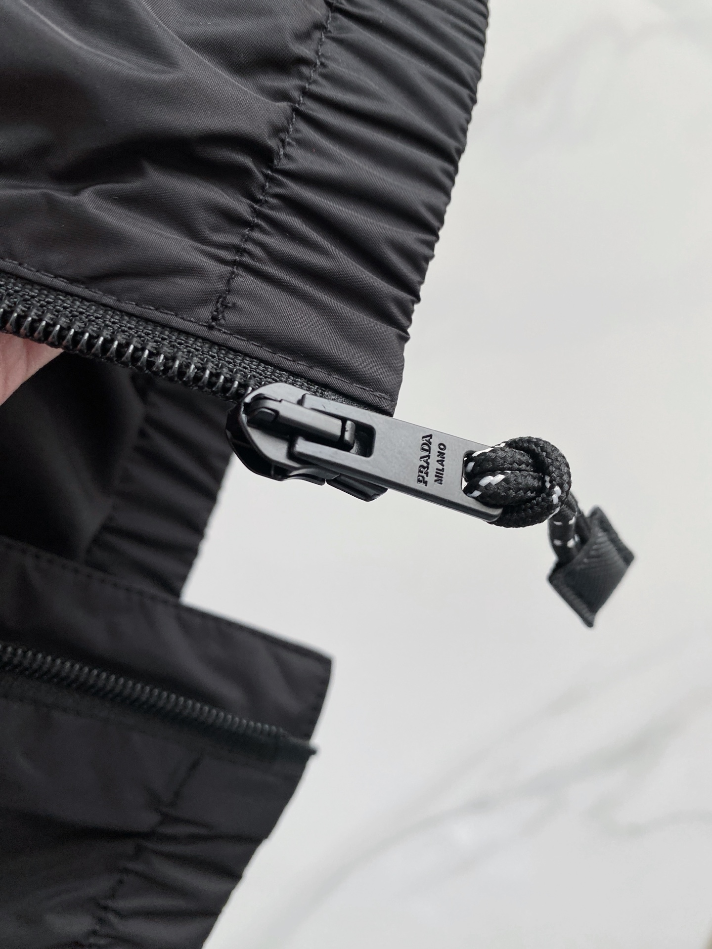 Prada Jacket Black Hooded S