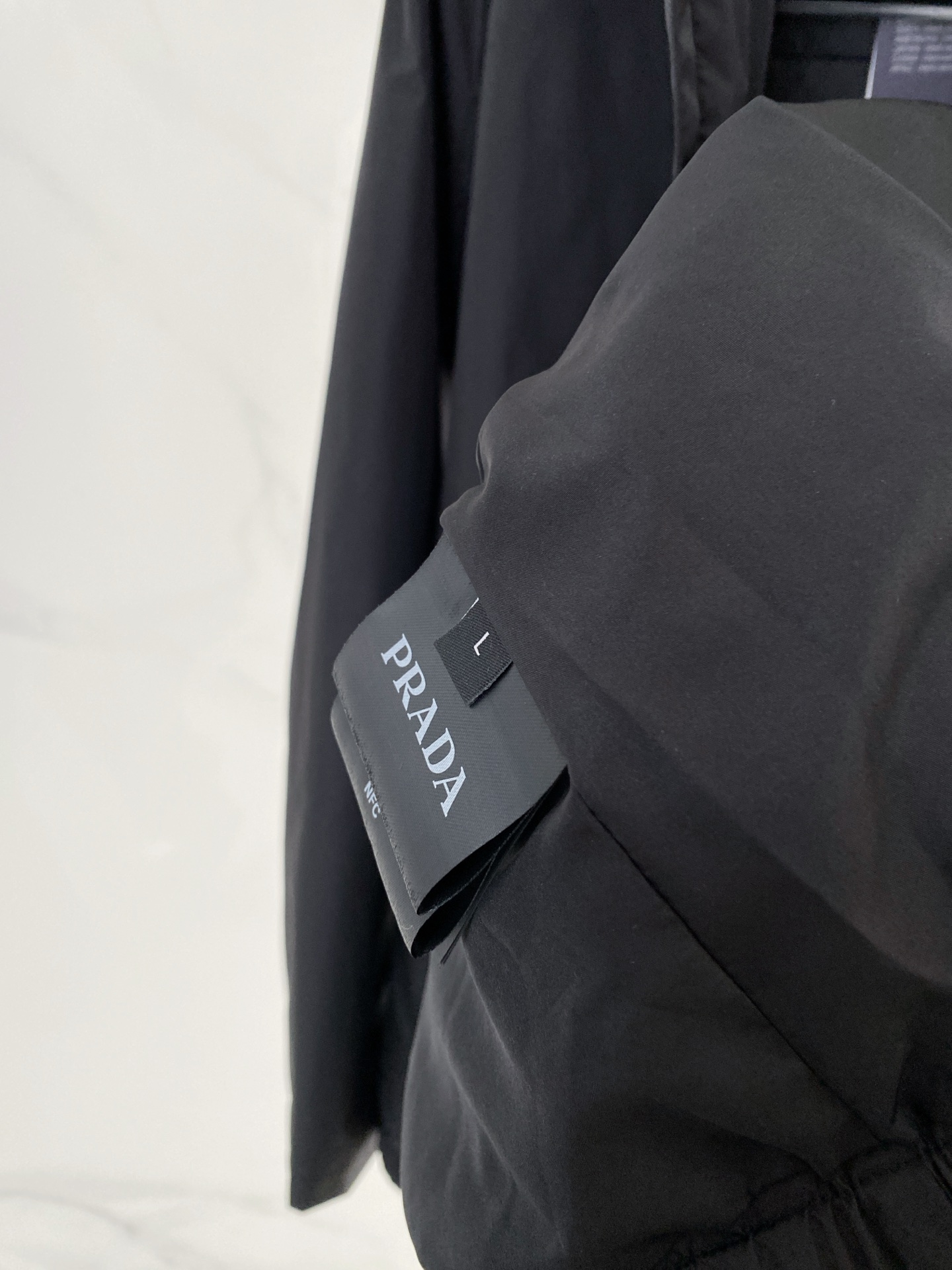 Prada Jacket Black Hooded S