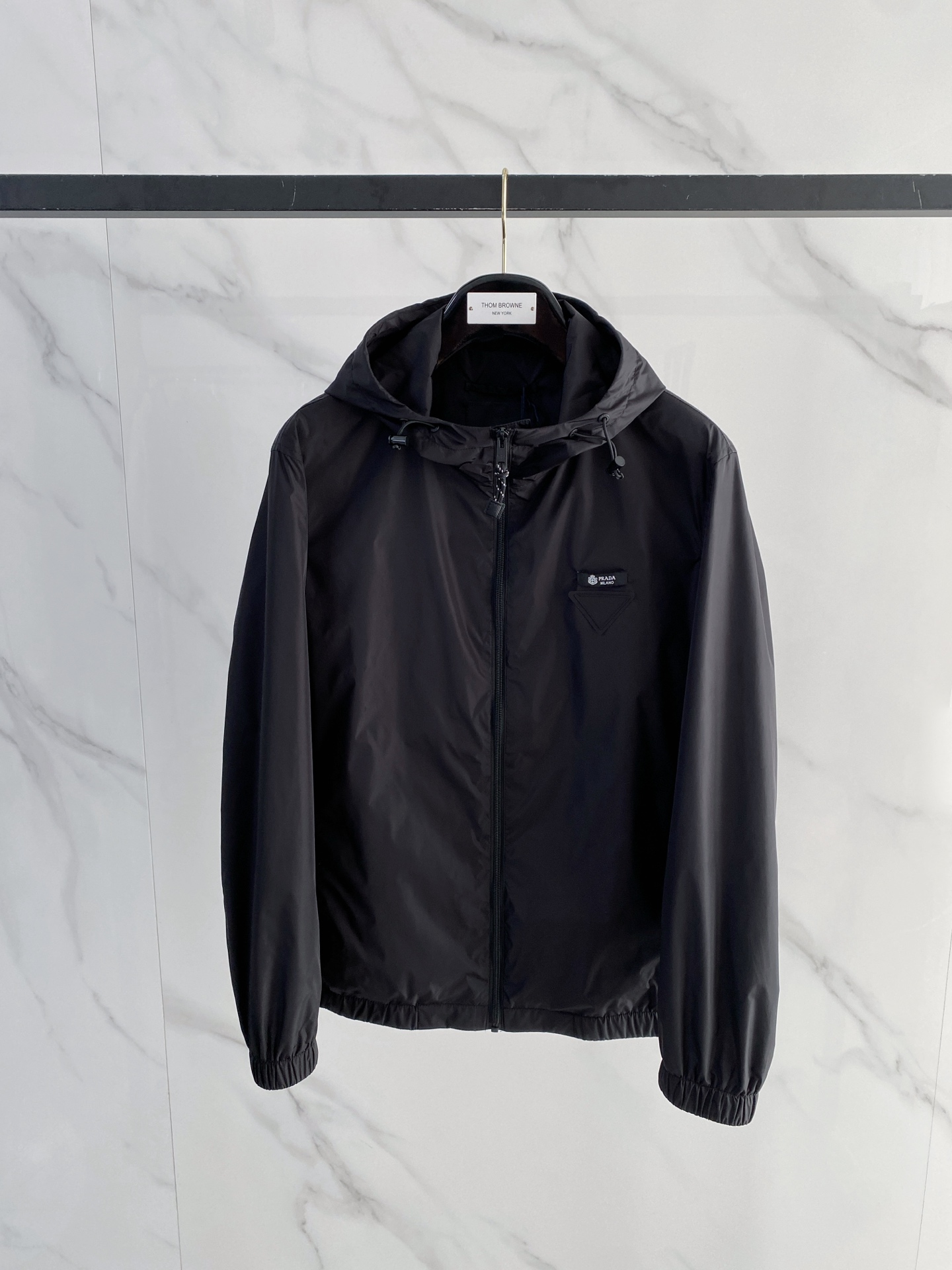 Prada Jacket Black Hooded S