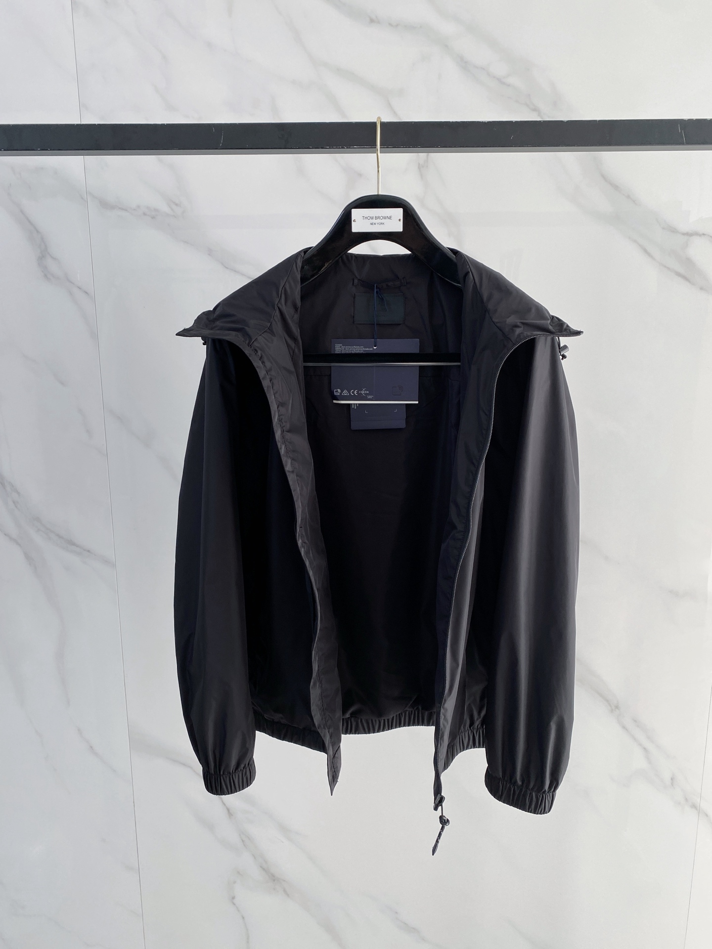 Prada Jacket Black Hooded S