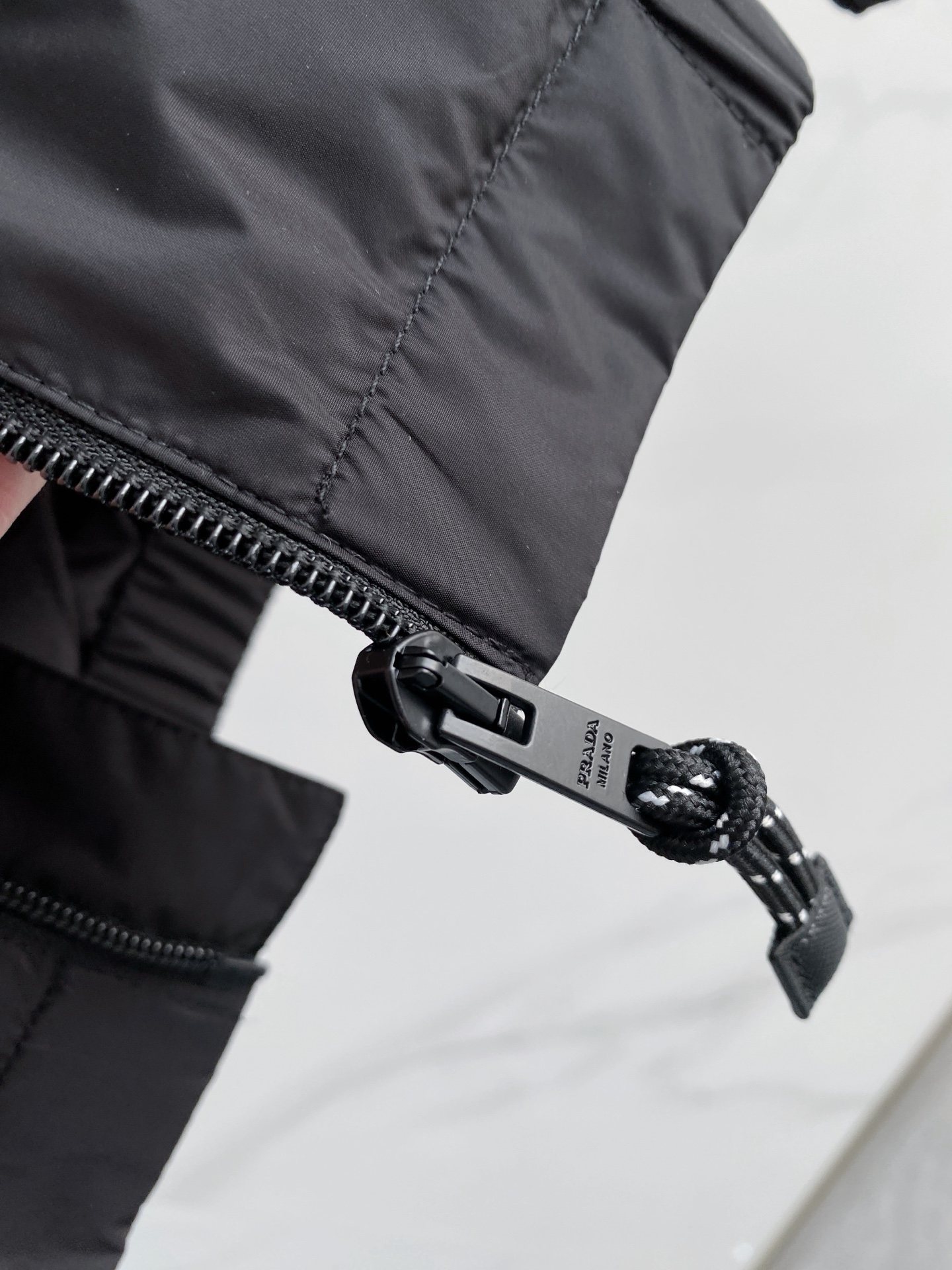 Prada Jacket Black Hooded S