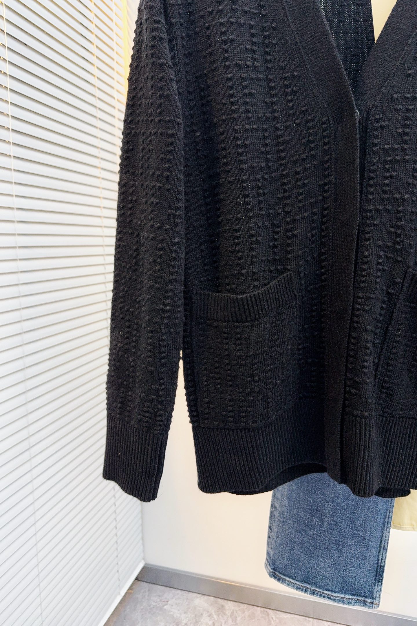 Fendi Basic Clothing Wool Black Loose Fit S