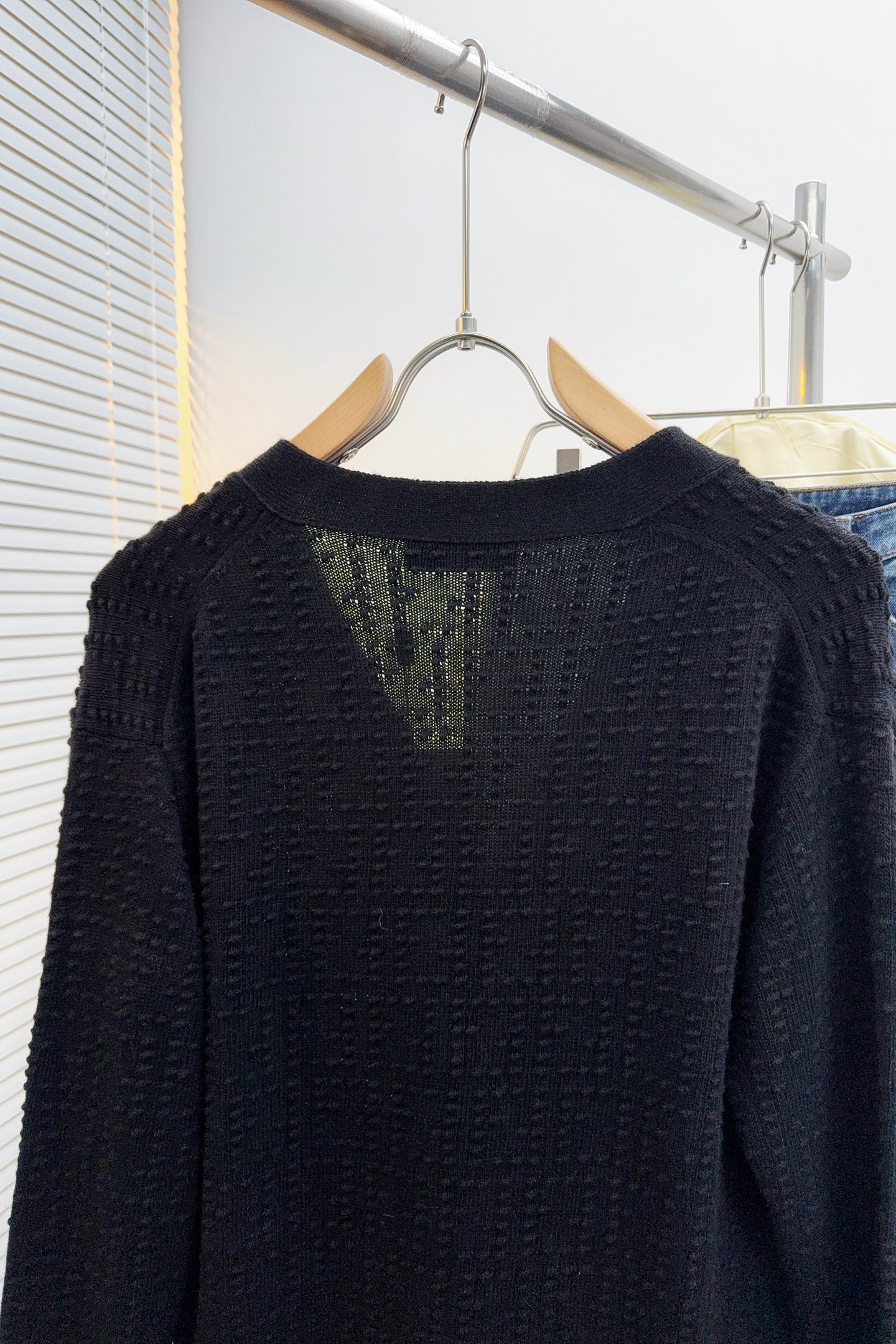 Fendi Basic Clothing Wool Black Loose Fit S