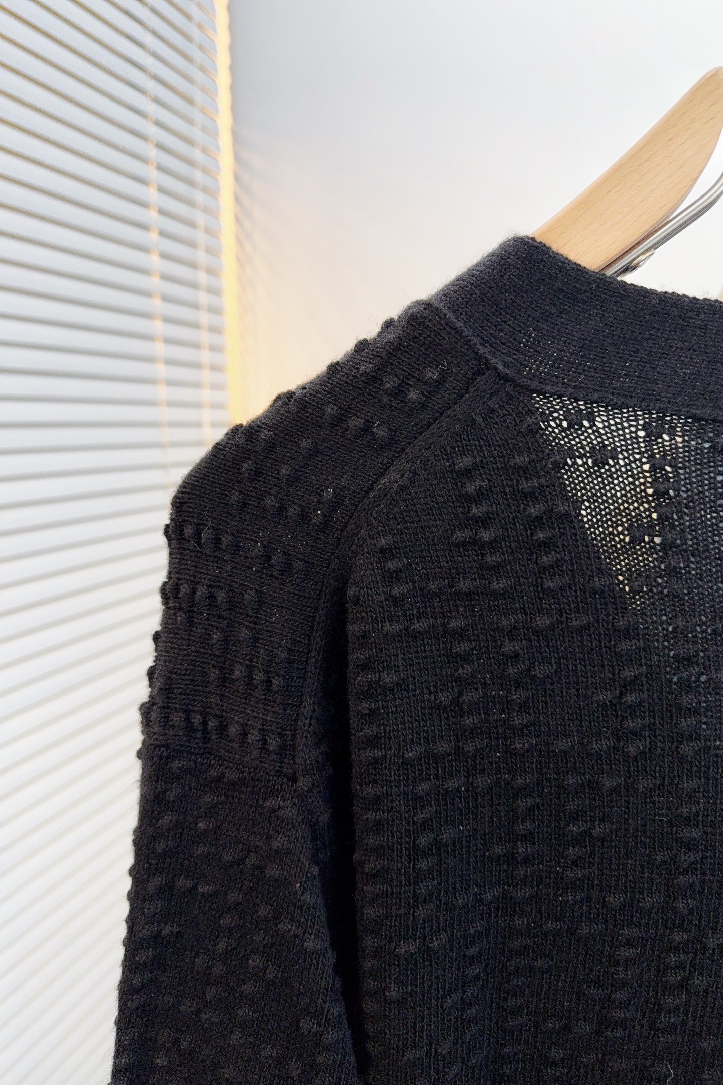 Fendi Basic Clothing Wool Black Loose Fit S