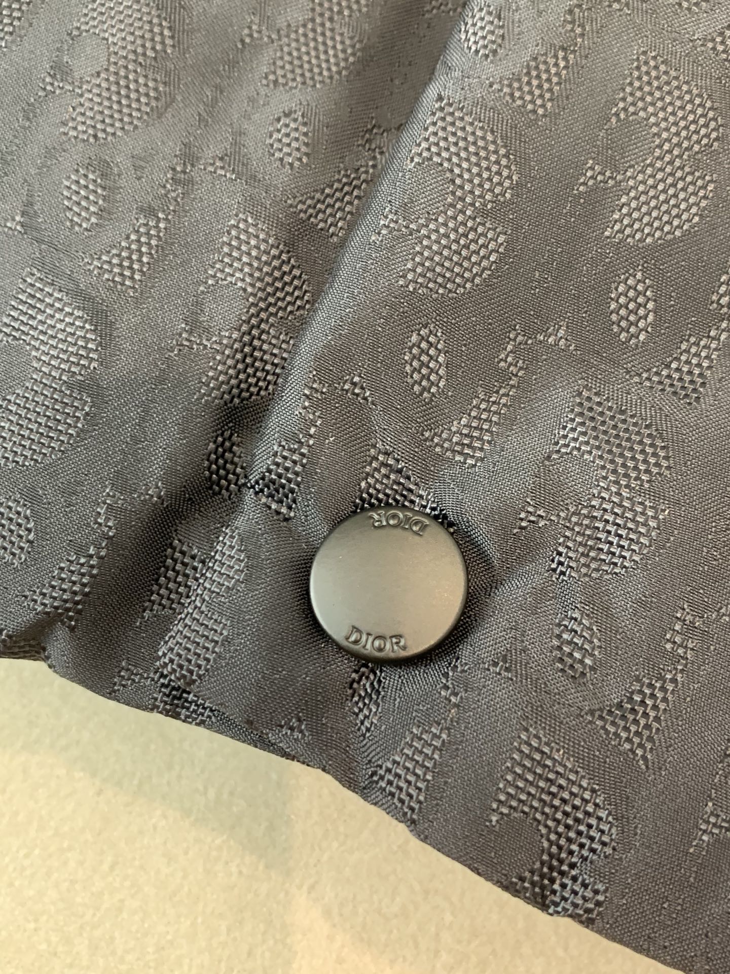 Dior Down Vest White Duck Down Black Printed S-l
