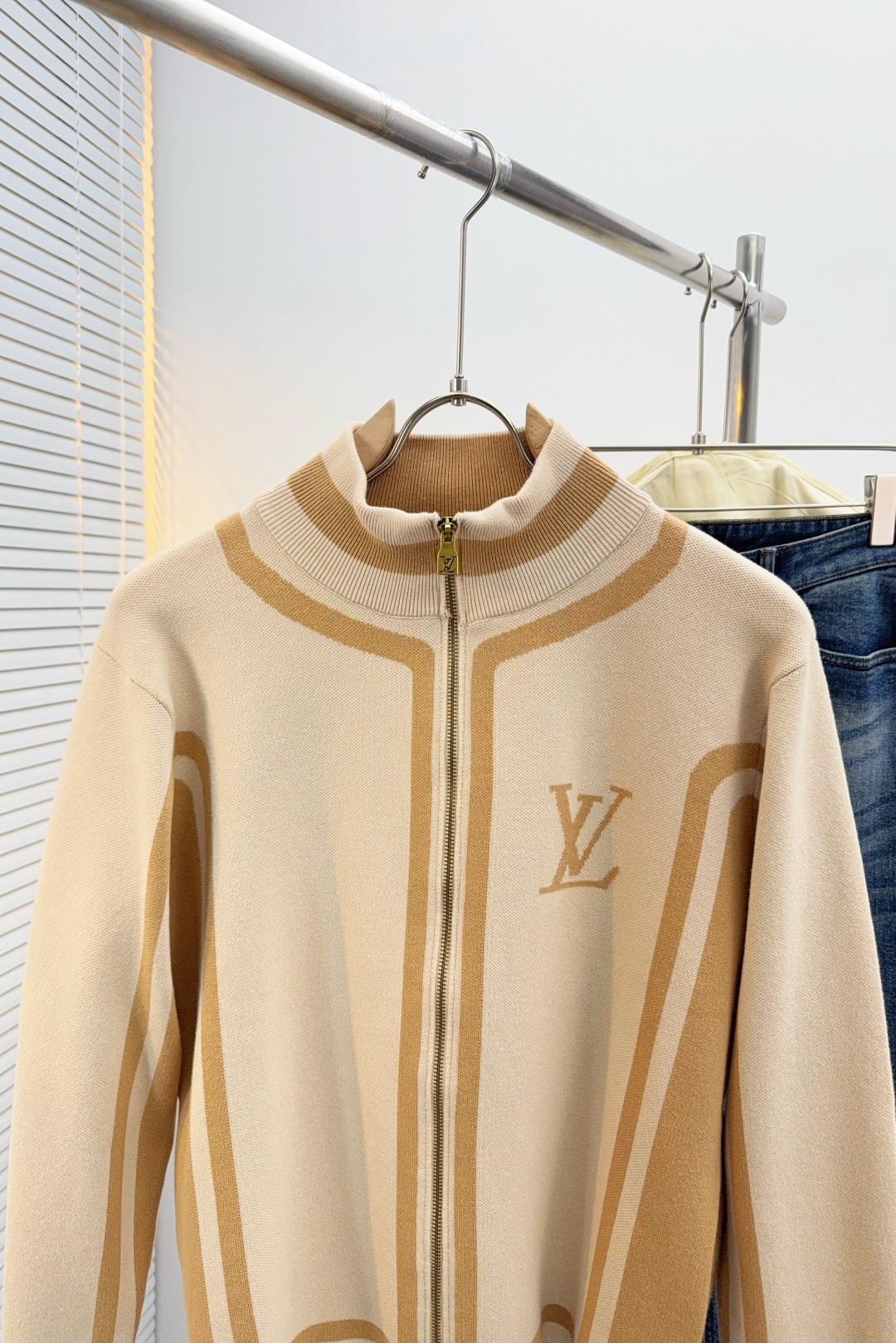 Louis Vuitton Male Jacket Wool Beige S-m-l-xl