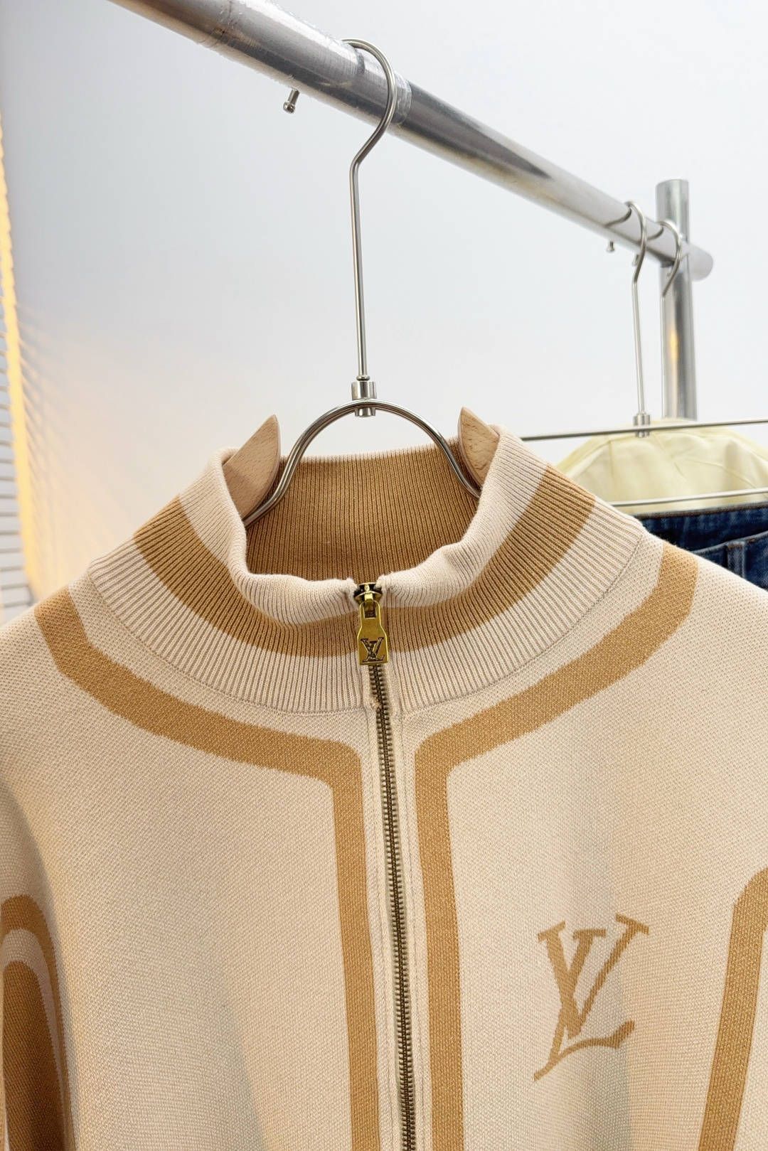 Louis Vuitton Male Jacket Wool Beige S-m-l-xl