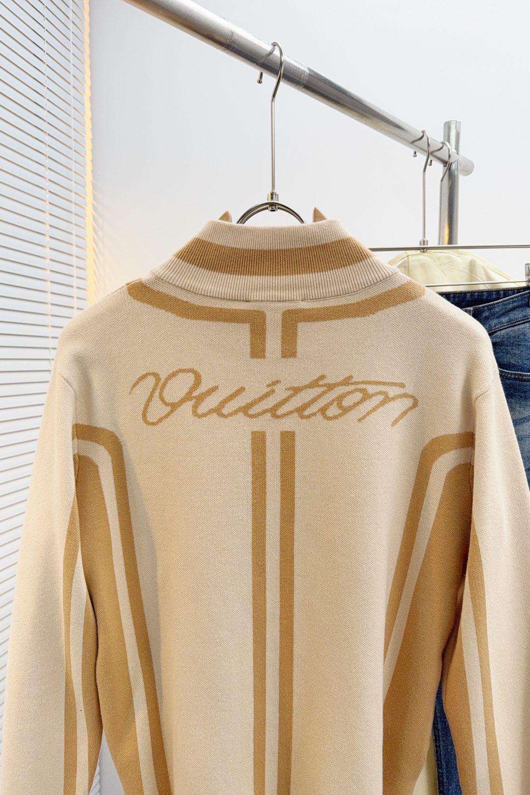 Louis Vuitton Male Jacket Wool Beige S-m-l-xl