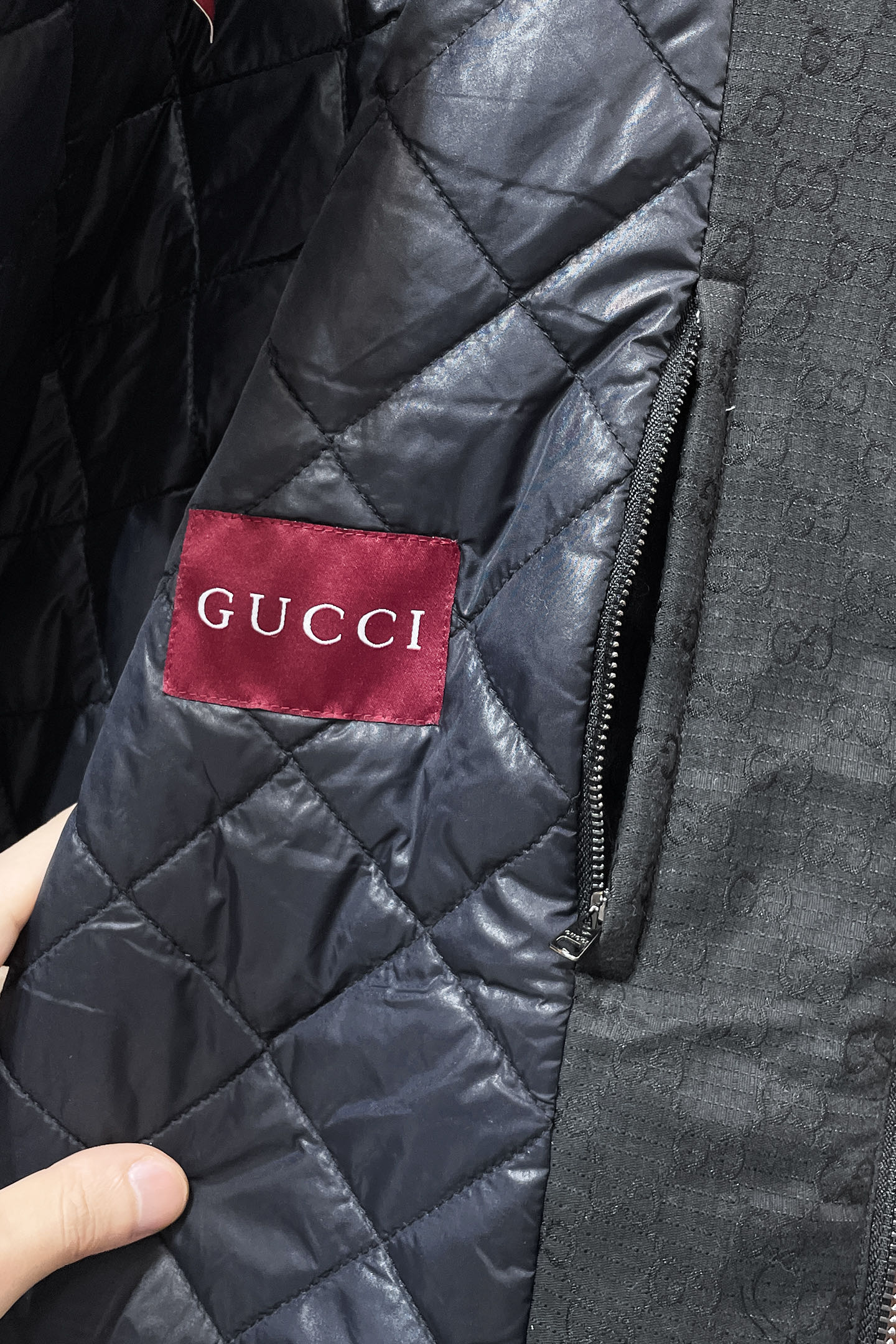 Gucci Jacket Polyester Blue Plaid S-xl