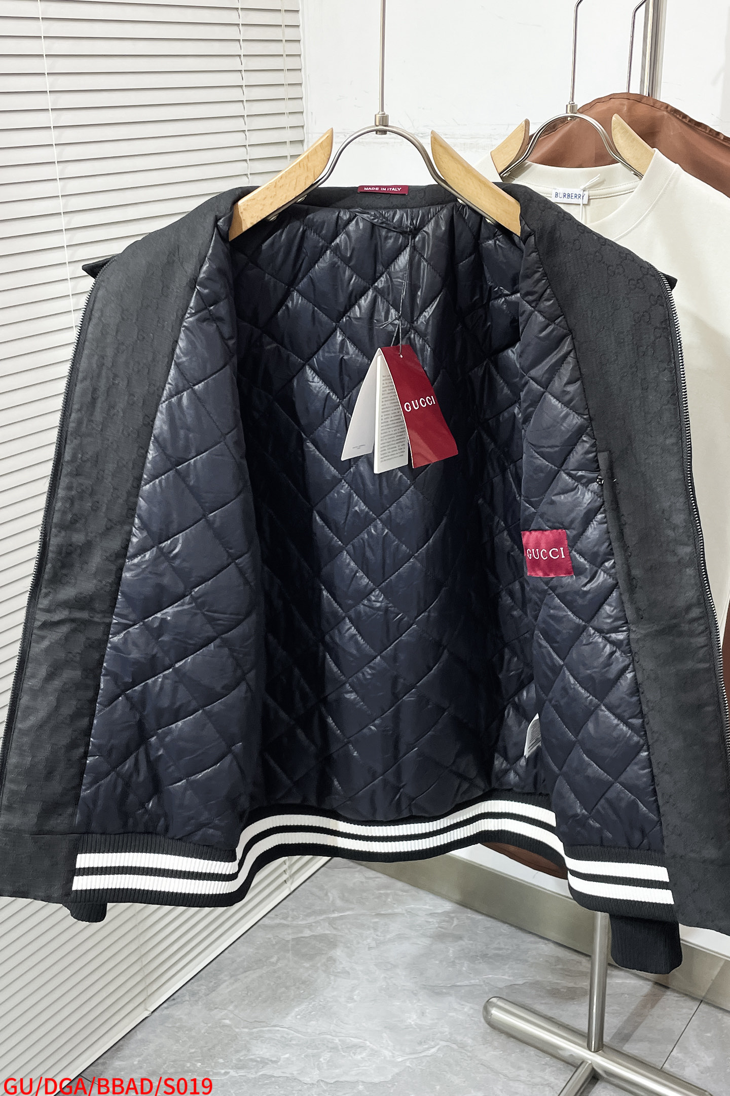 Gucci Jacket Polyester Blue Plaid S-xl