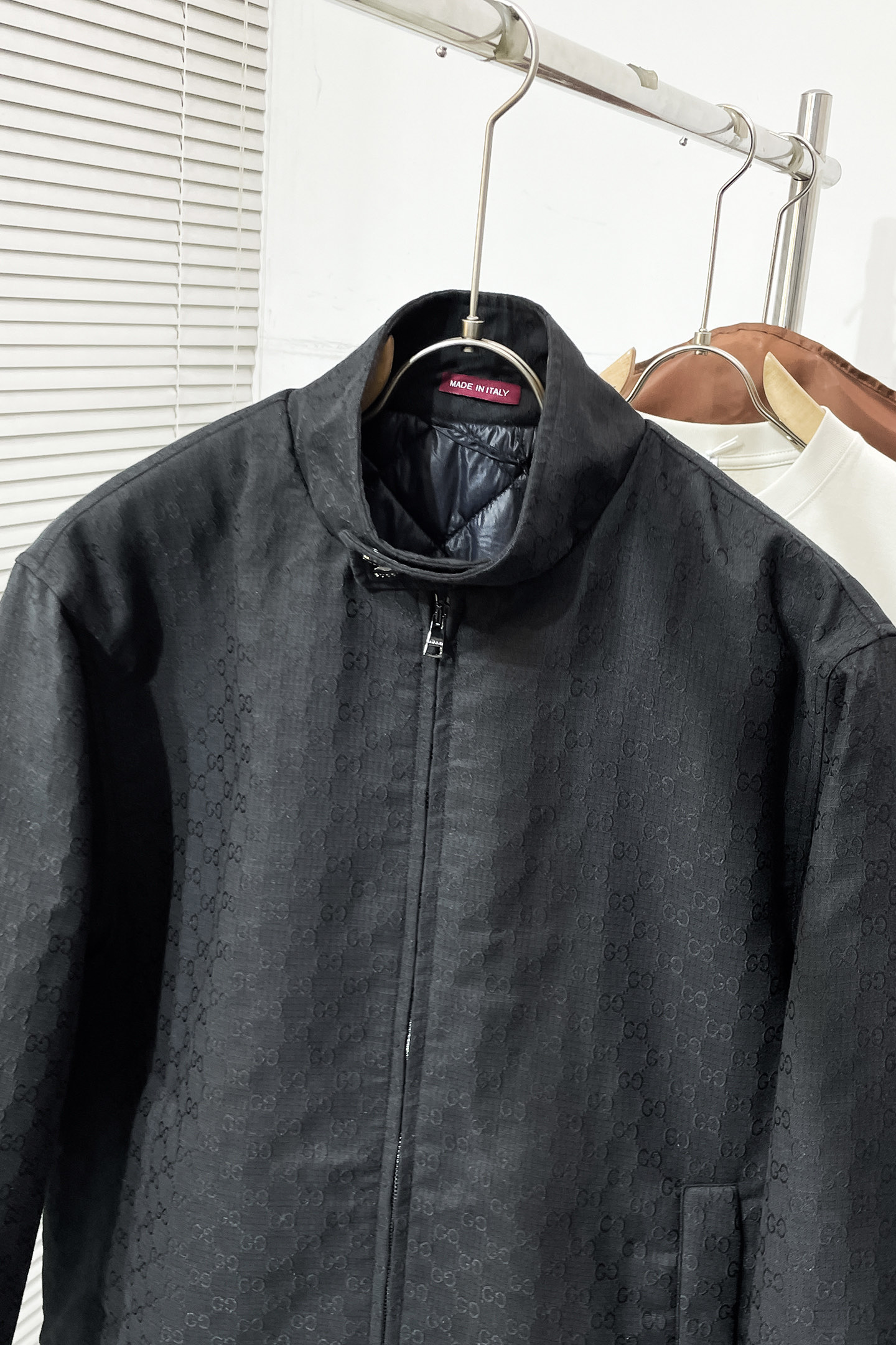 Gucci Jacket Polyester Blue Plaid S-xl