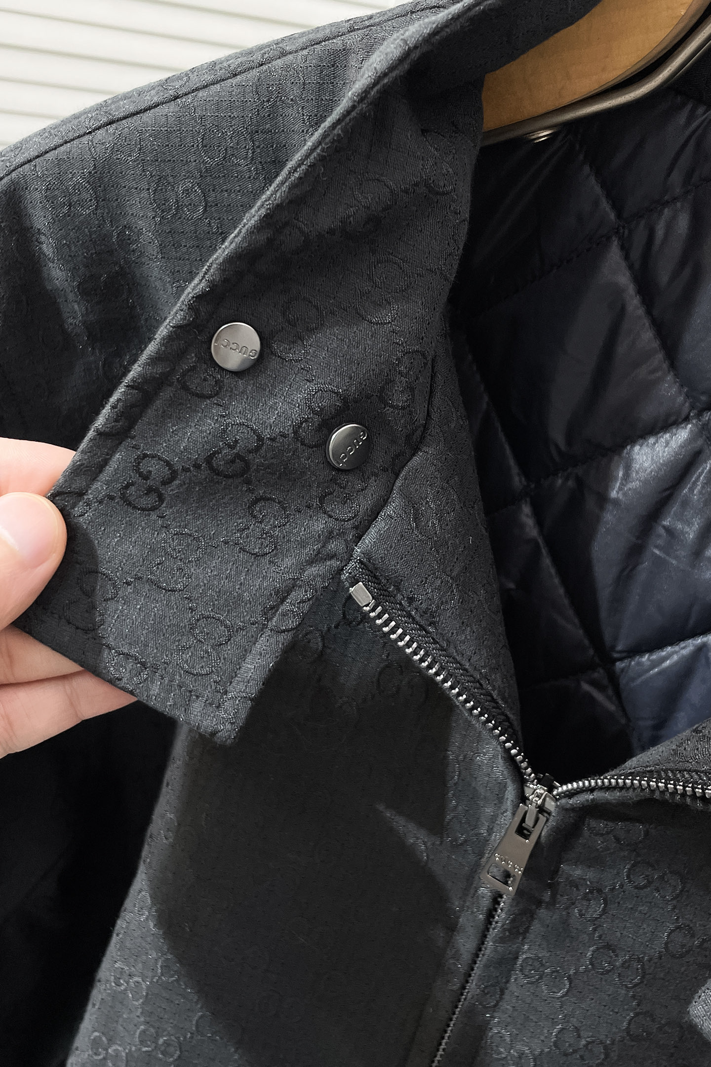 Gucci Jacket Polyester Blue Plaid S-xl