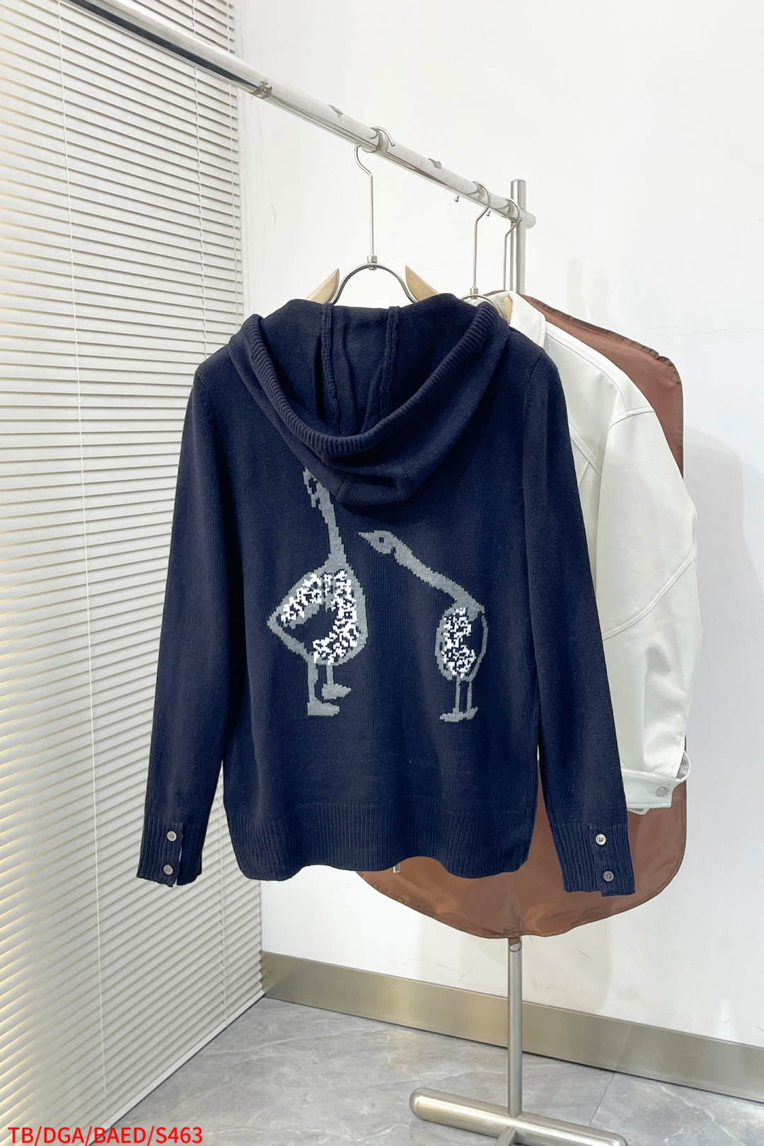 Thom Browne Basic Clothing Wool Gray Hooded S-m
