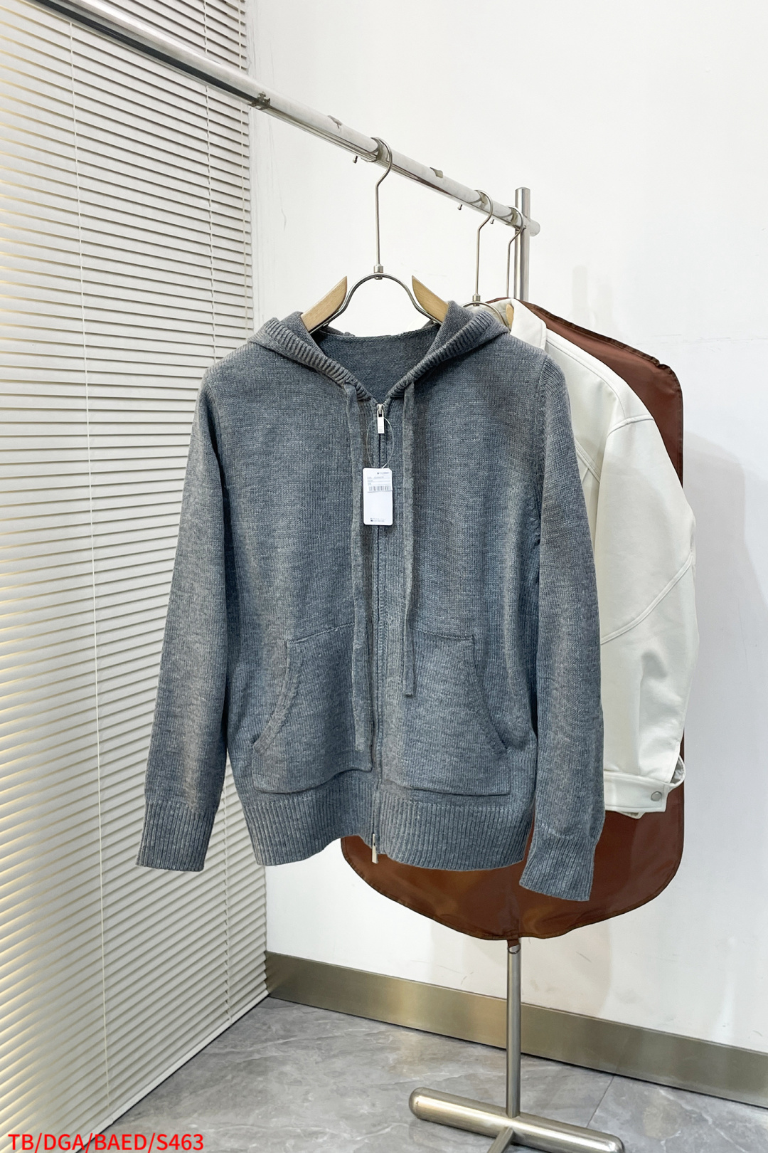 Thom Browne Basic Clothing Wool Gray Hooded S-m