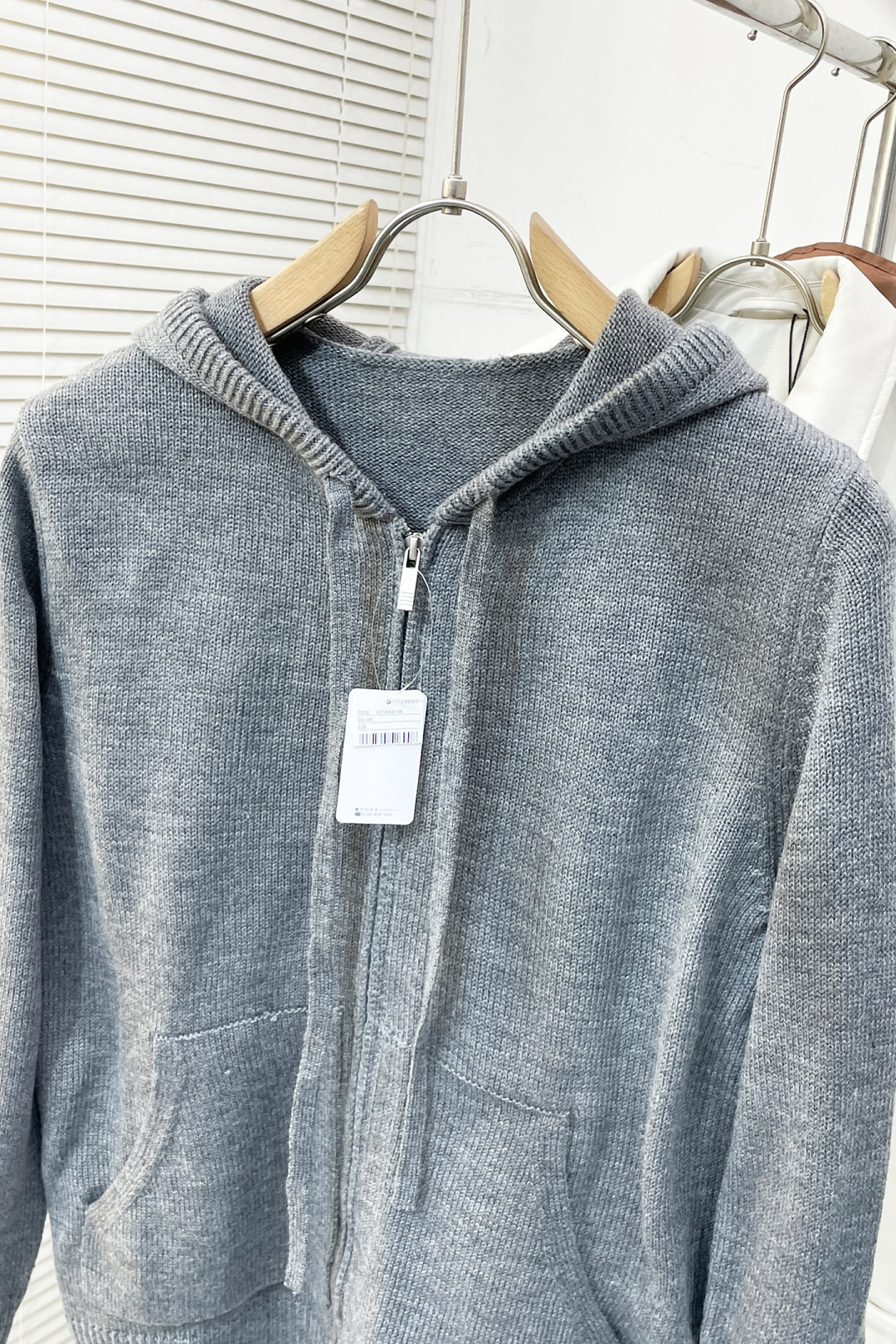 Thom Browne Basic Clothing Wool Gray Hooded S-m