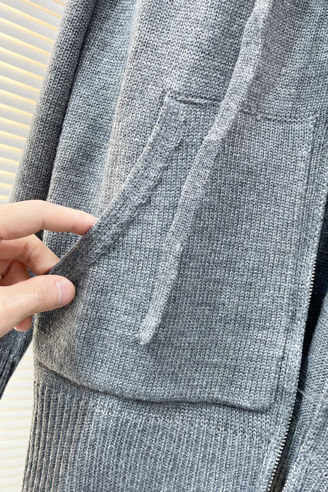 Thom Browne Basic Clothing Wool Gray Hooded S-m